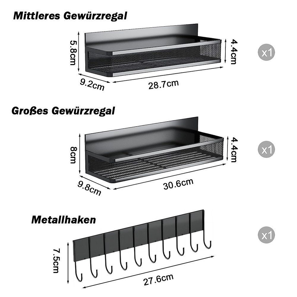 NUODWELL Aufbewahrungsbox 3 Stück Kühlschrank Regal günstig online kaufen