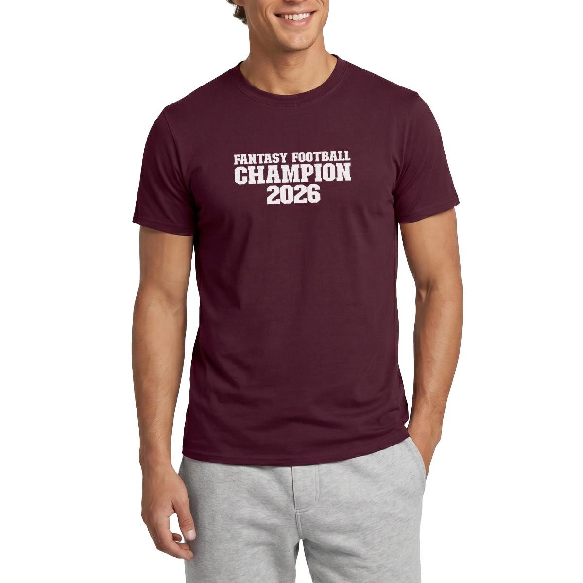 Spreadshirt T-Shirt Fantasy Football Champion 2026 Liga Gewinner Männer T-Shirt (1-tlg)