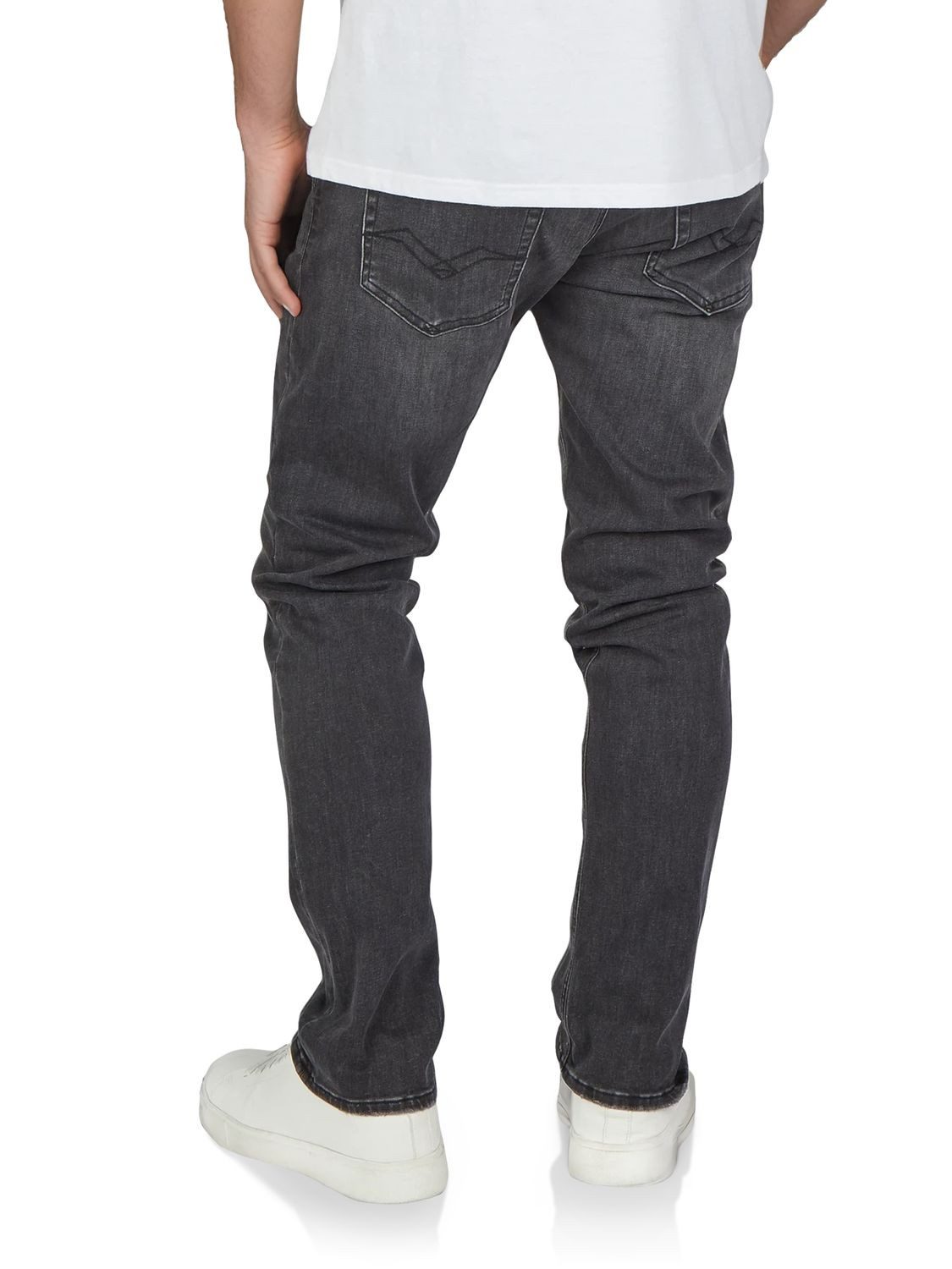 Replay Straight-Jeans Herren Jeanshose Grover Denim Hose mit Stretch