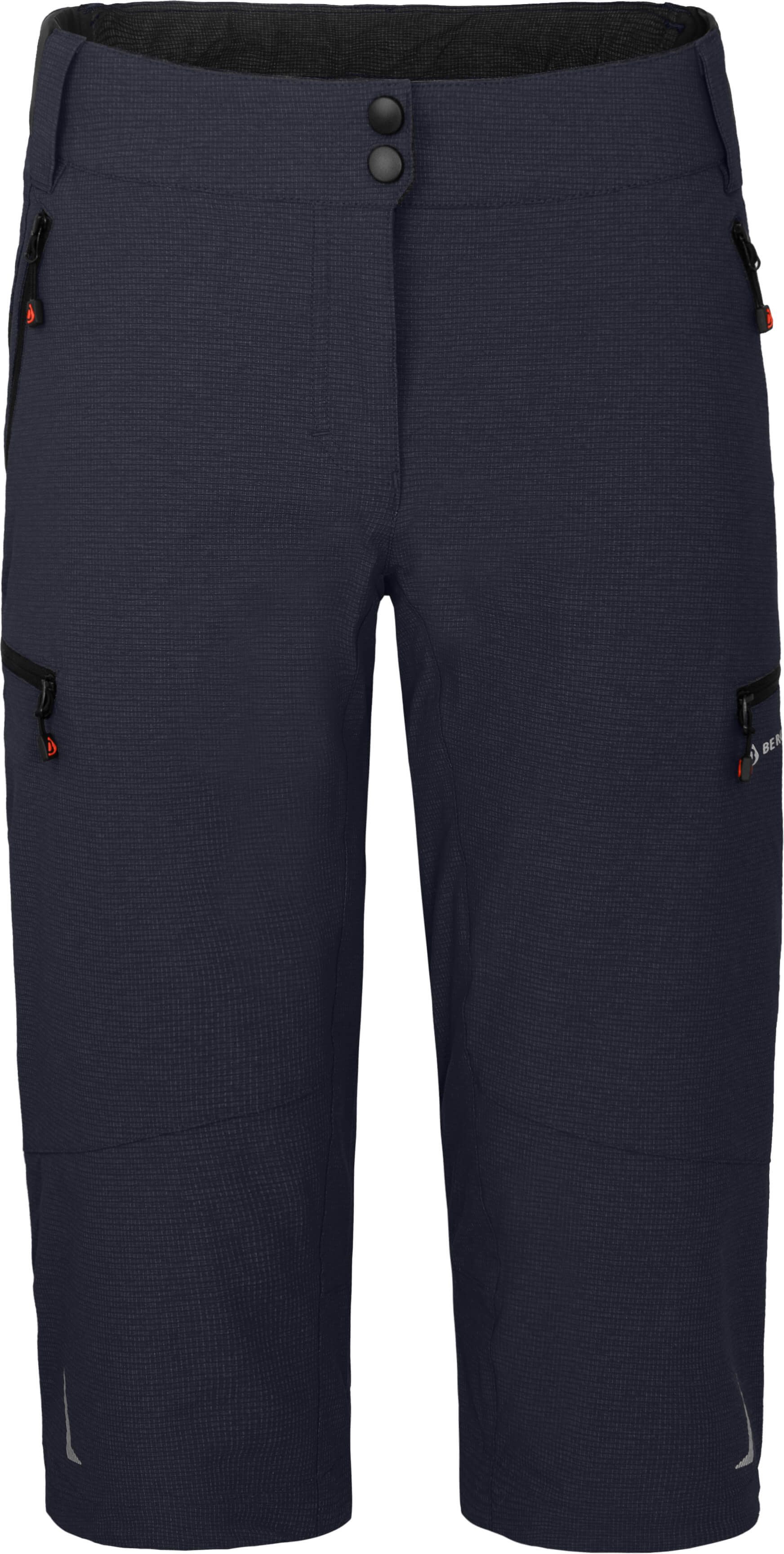 Bergson Fahrradhose VINA Capri Damen 3/4 Radhose 2in1 (mit gepolsterter Innenhose), robust, elastisc
