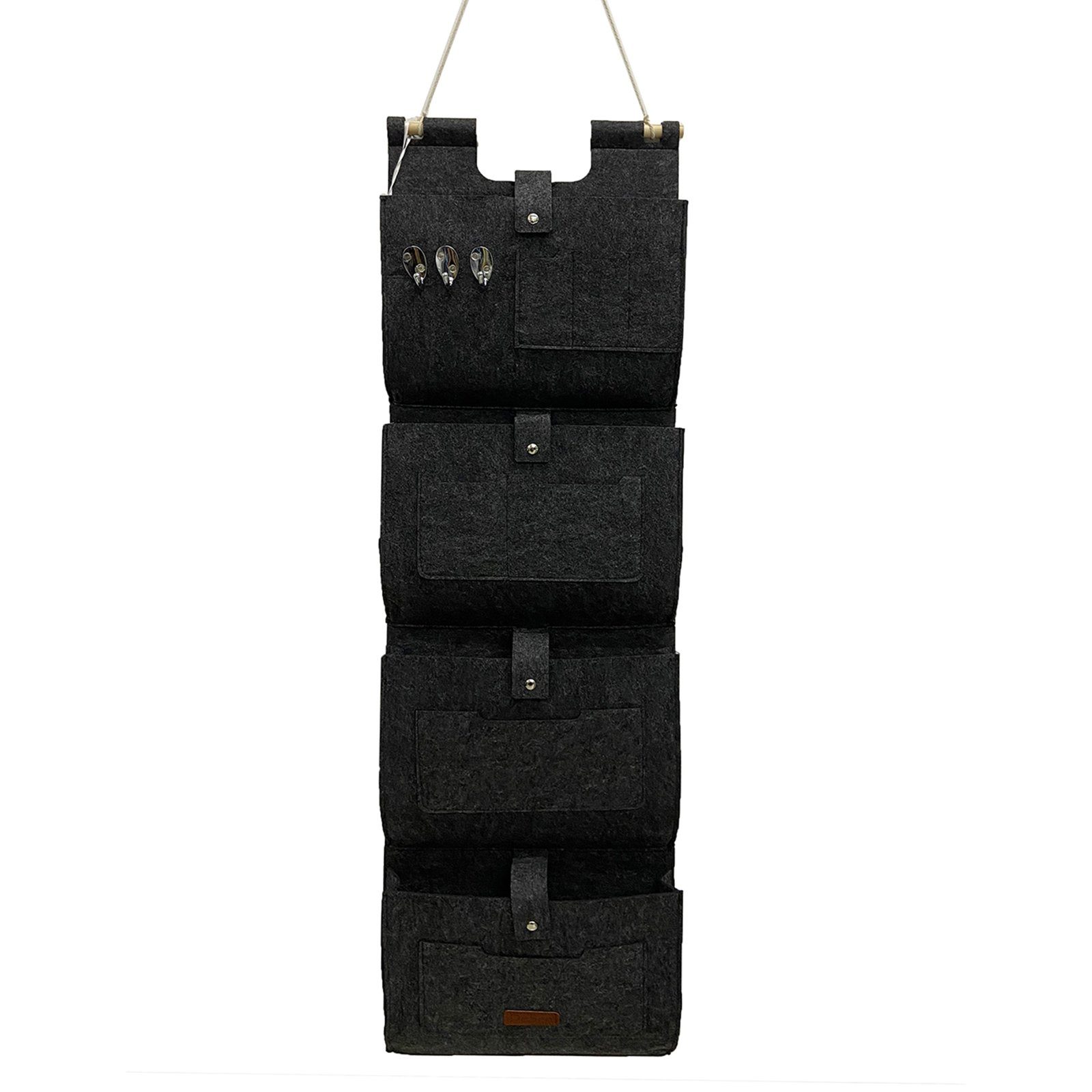 RAIKOU Aufbewahrungstasche Hängeorganzier für Tür und Wand / Wandtasche (für Garderobe,Bad, Küche), Multifunktionstaschen+3 Schlüsselanhänger