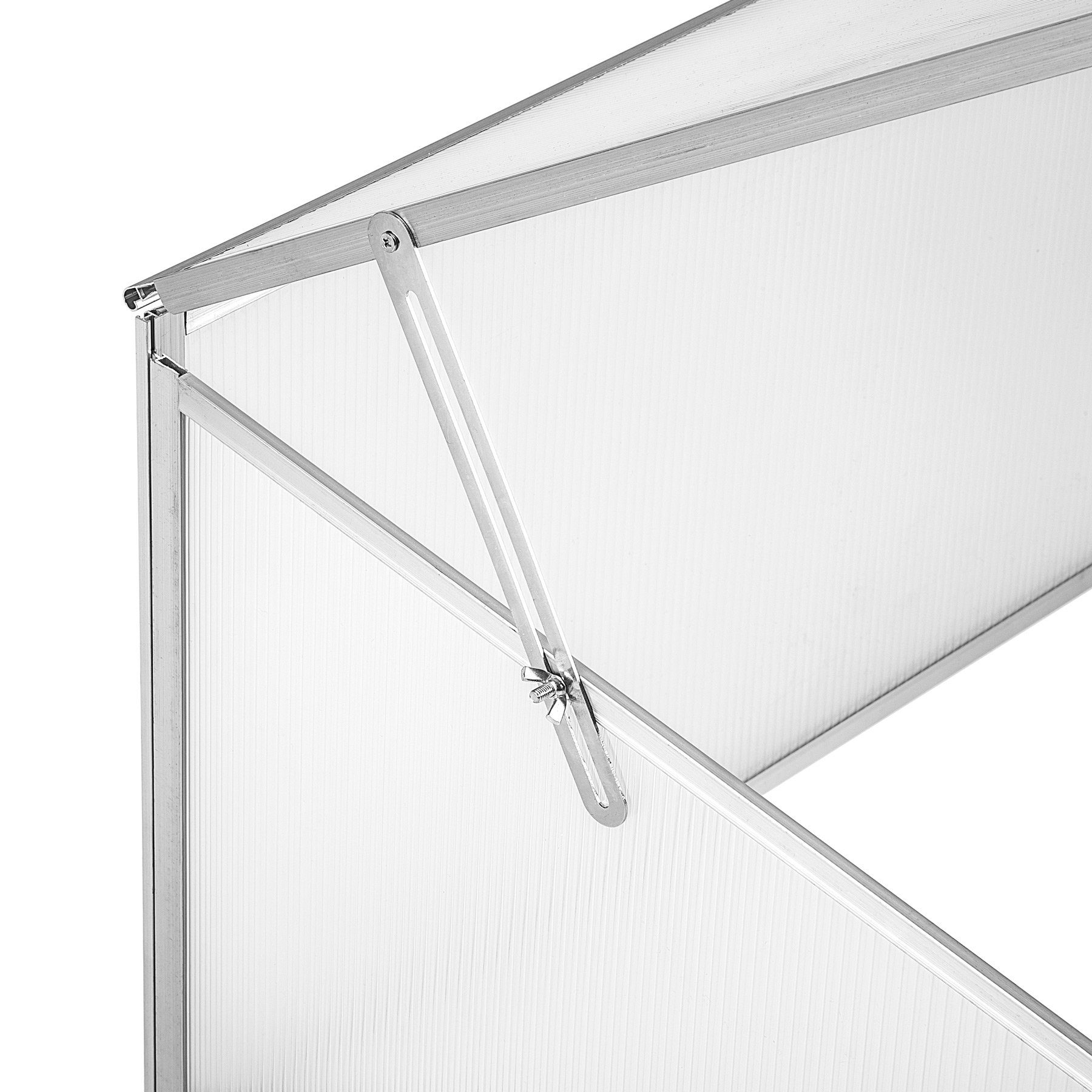 tectake Hochbeet Doppel-Frühbeet, aus Aluminium