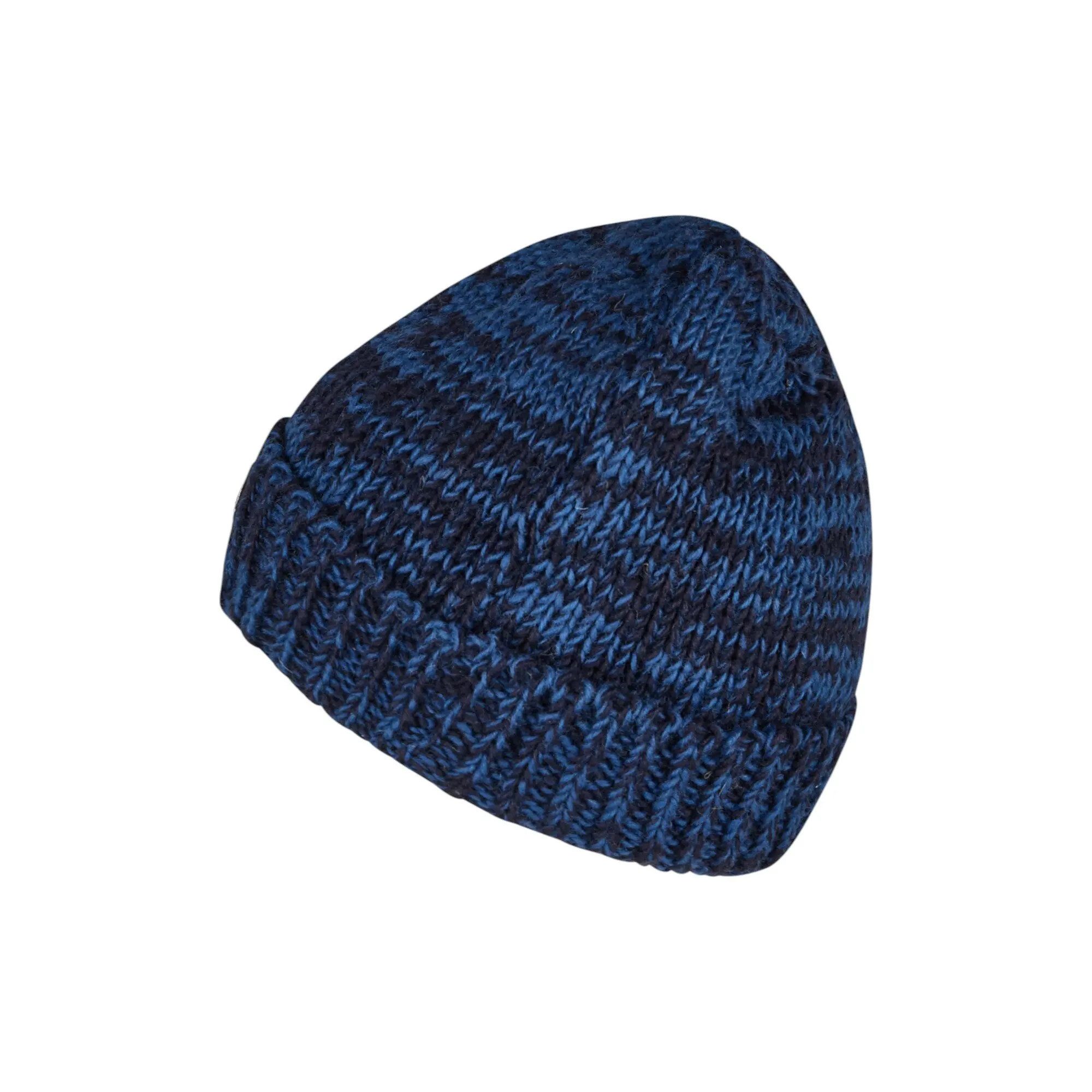 THC Natural Line Strickmütze THC Schafwoll Rollcap 716 blau (1 Stück, 1-St., 1 Stück) Innenfutter: Fleece