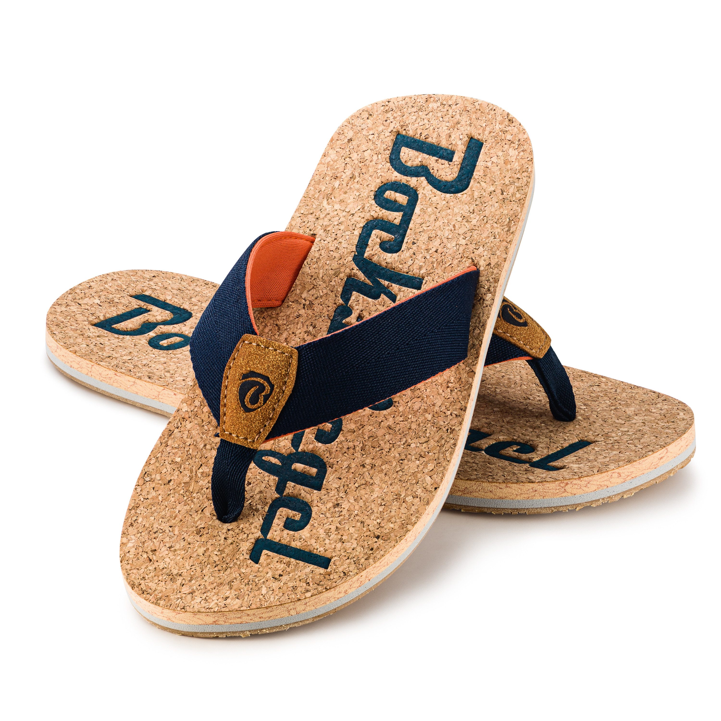 Ultrapower Flip-On Zehentrenner Poolschuhe Unisex mit Korksohlen-Optik Zehentrenner (Flip Flops Komfort und Stil)
