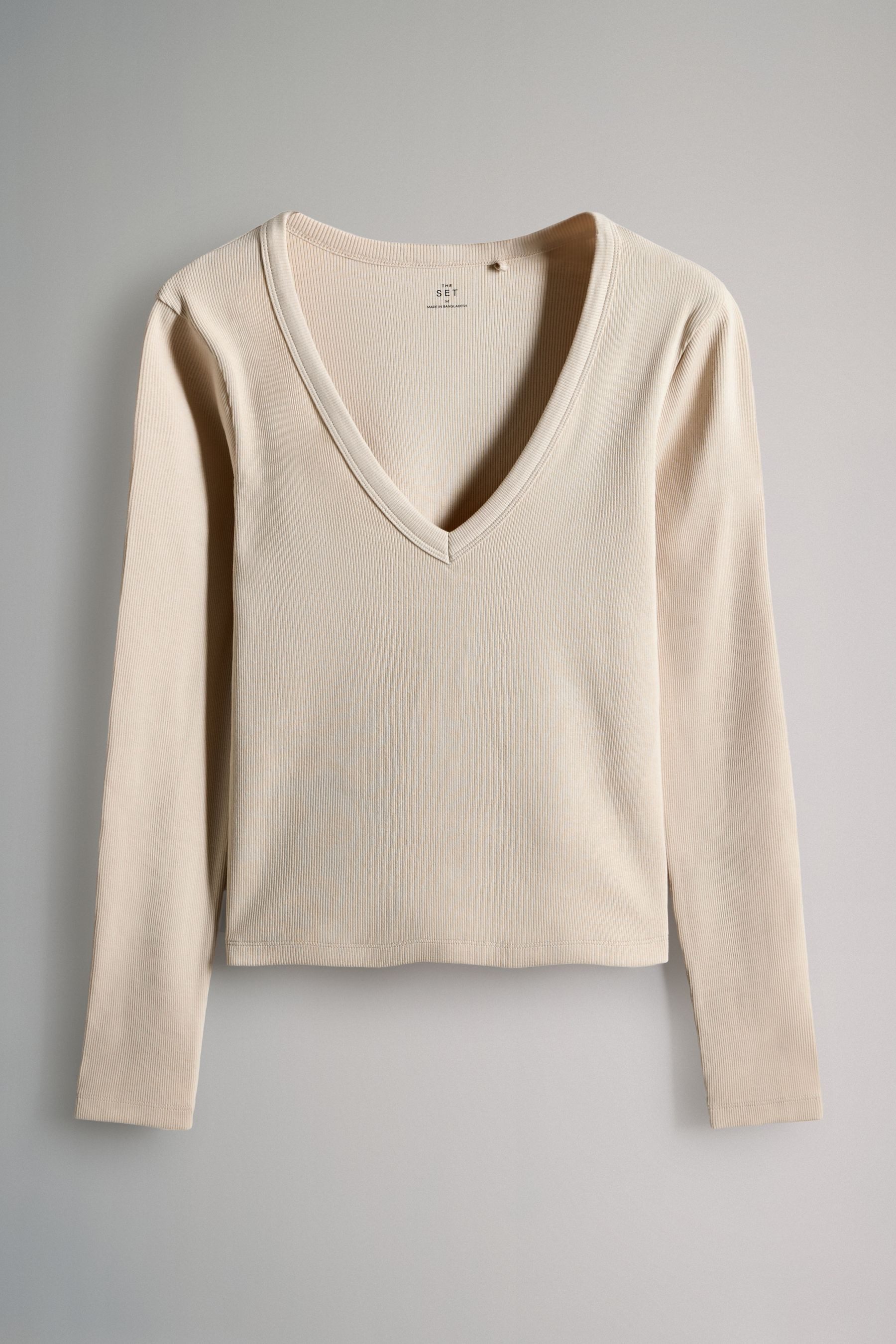 The Set Langarmshirt The Set Langarmshirts mit V-Ausschnitt, 4er-Pack (4-tl günstig online kaufen