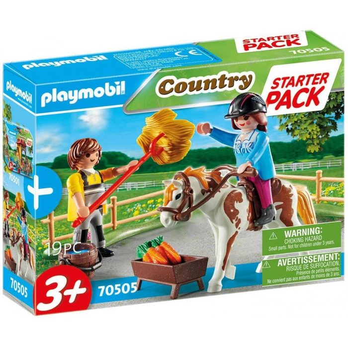 Playmobil® Spiel Starter Pack Reiterhof Ergänzungsset Konstruktionsspielzeug 19-teilig