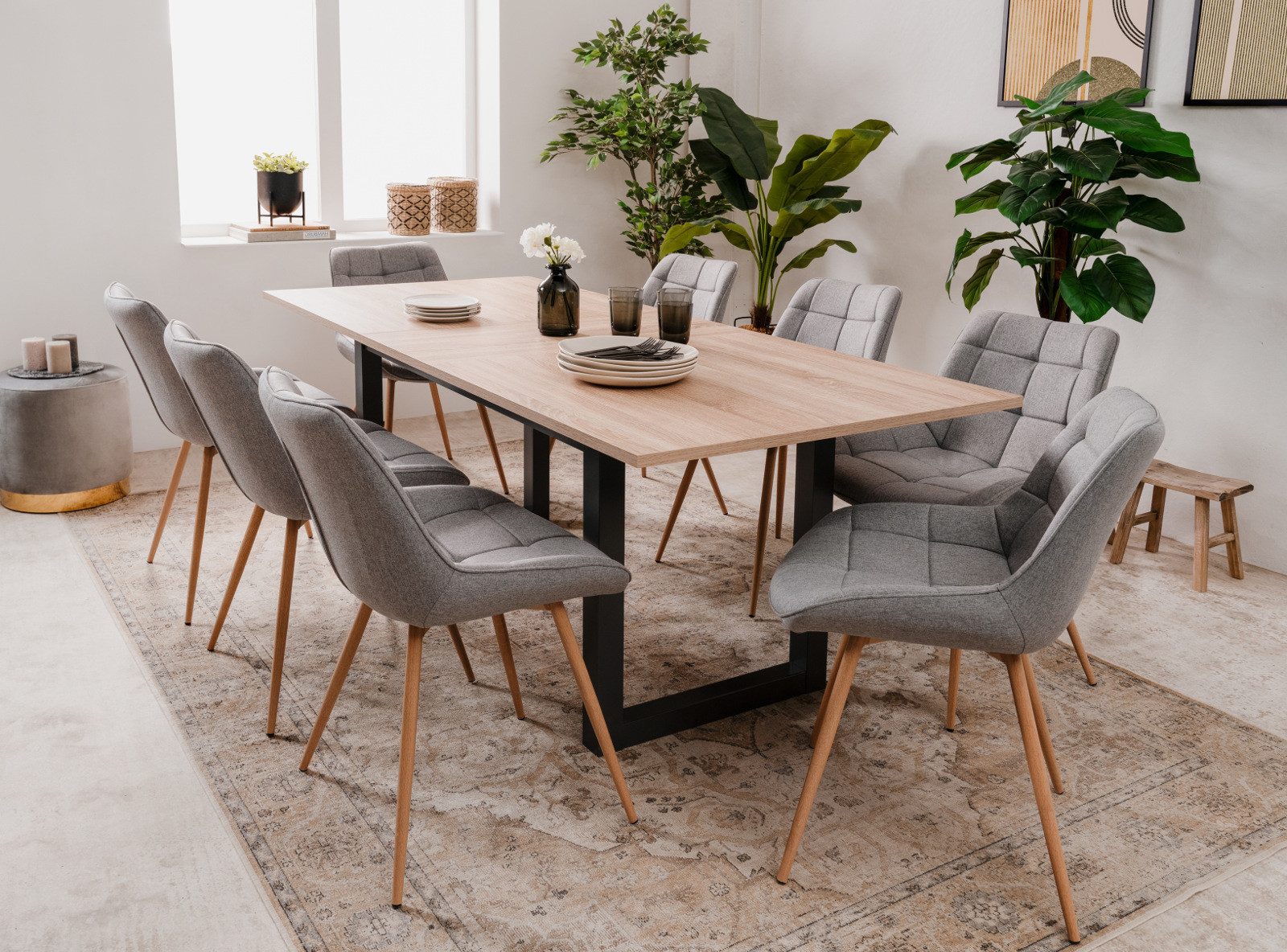 Furn.Design Esstisch Malta (in Eiche Sonoma günstig online kaufen