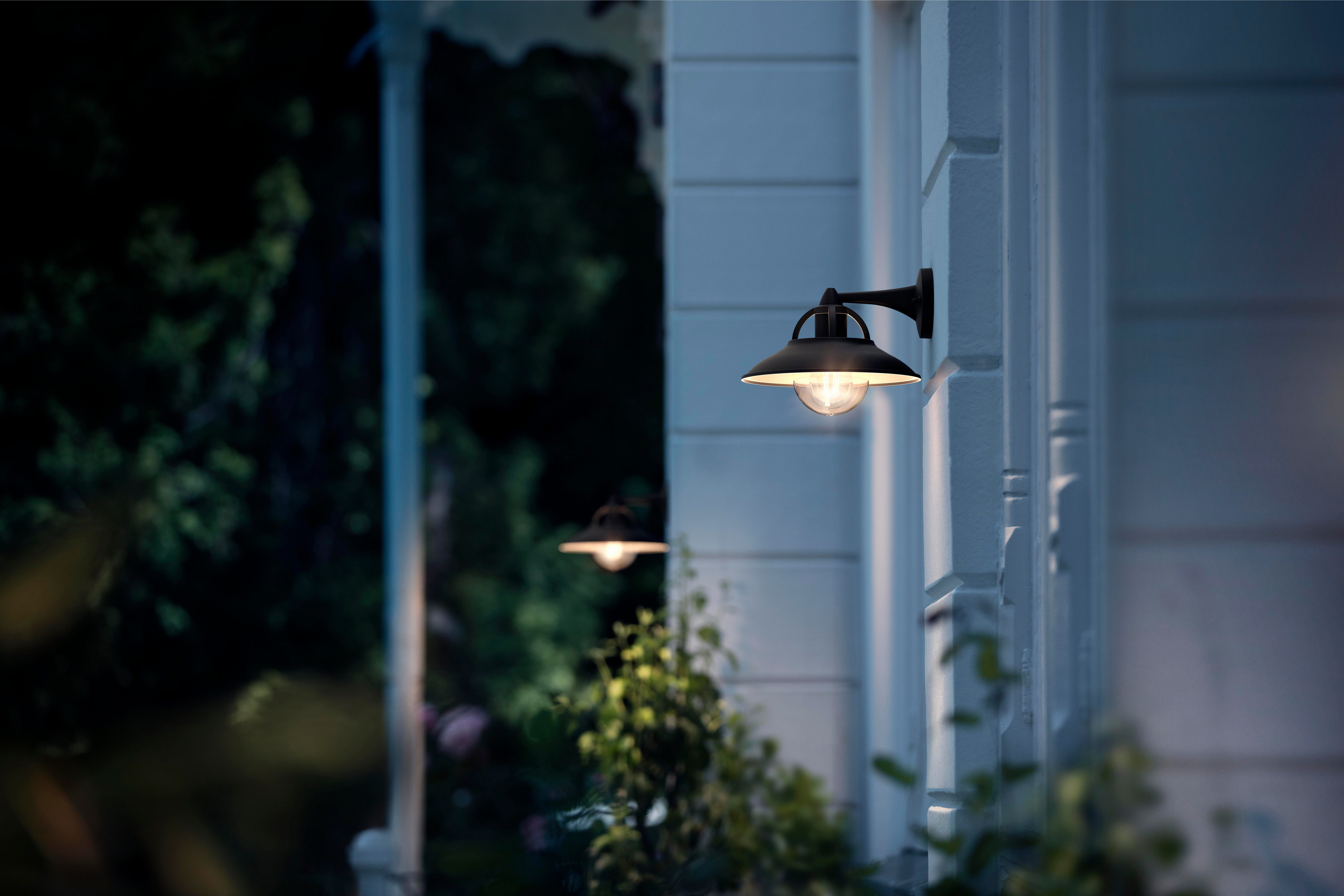 Philips Außen-Wandleuchte myGarden Cormorant Schwarz, ohne Leuchtmittel – Bild 5 von 5
