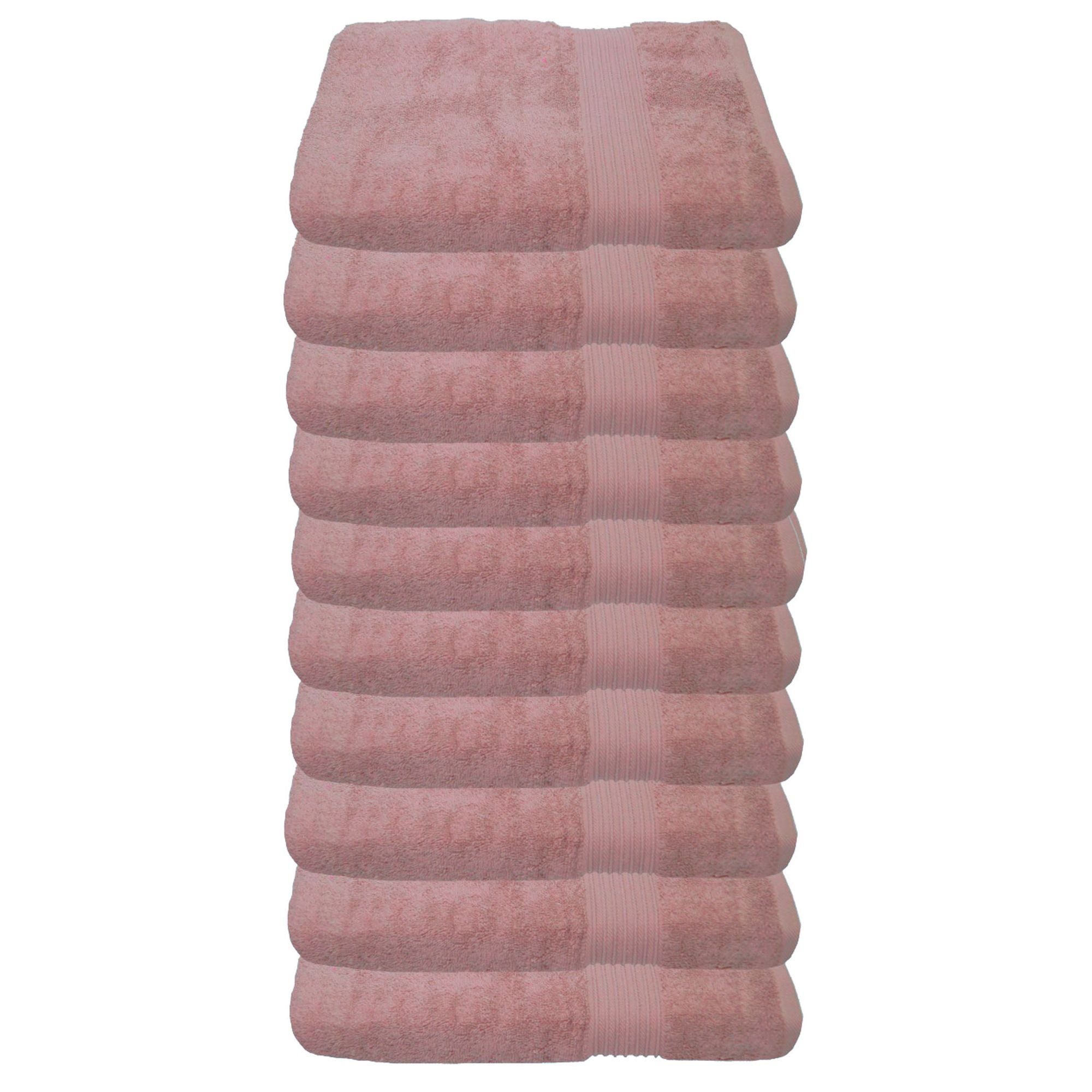 Julie Julsen Gästehandtücher 10-Gästehandtücher-Pastell Rosa-Gästetuch 30 günstig online kaufen