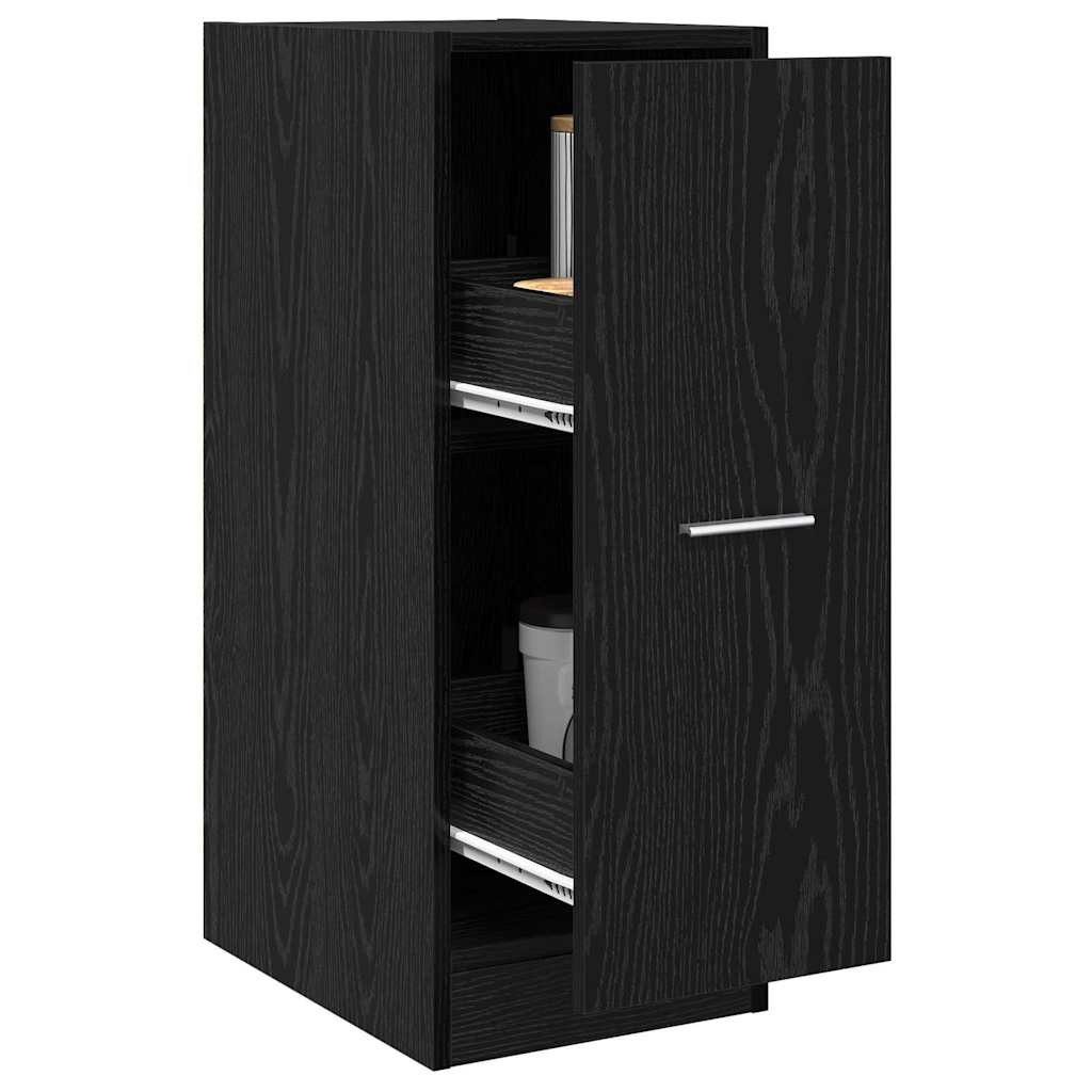 vidaXL Apothekerschrank Apothekerschrank Schwarze Eiche 30 x 41 x 77,5 cm Holzwerkstoff