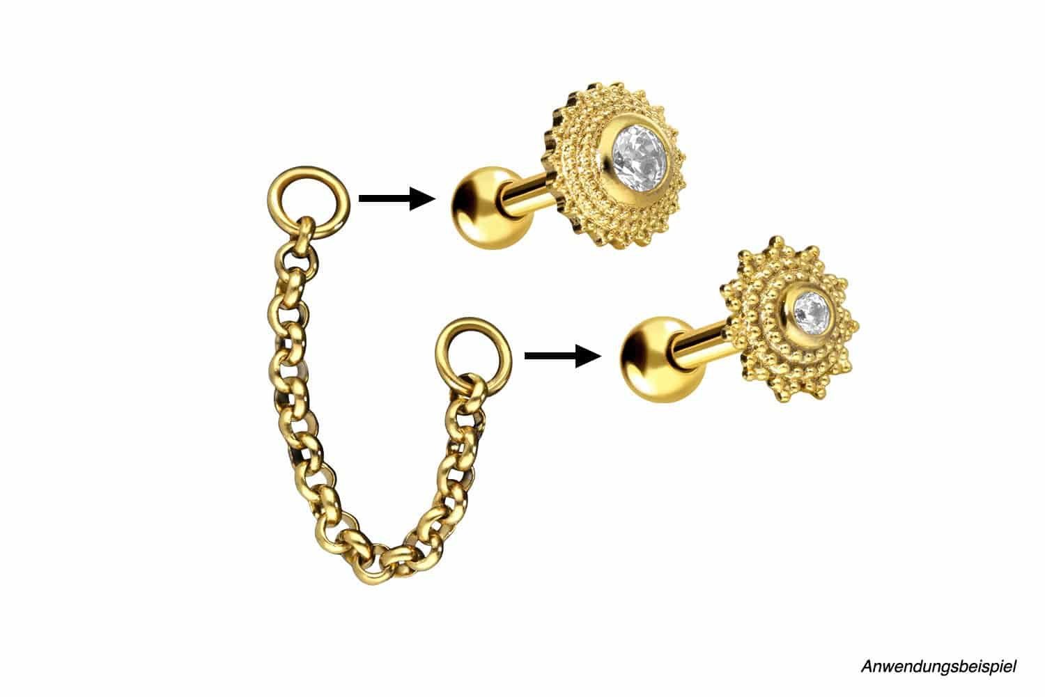 PIERCINGLINE Piercing-Set Chirurgenstahl Anhänger für Clicker günstig online kaufen