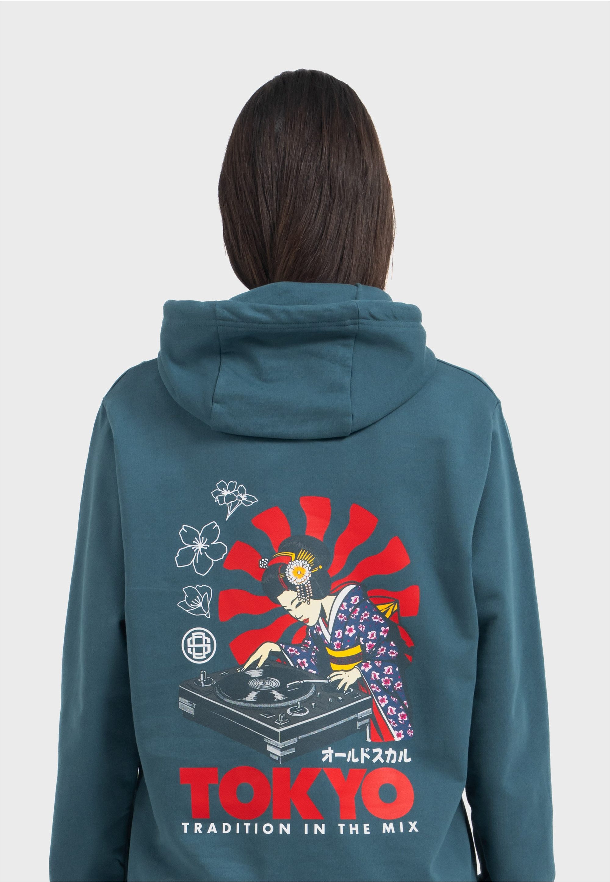 Oldskull Kapuzensweatshirt Asian Neon Djane Logo günstig online kaufen