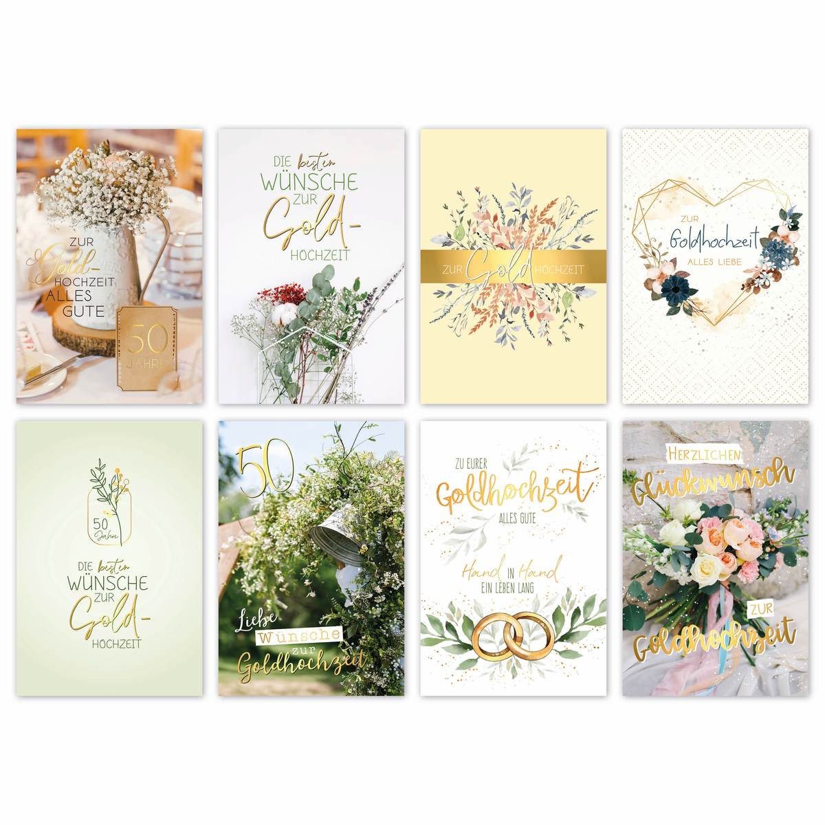 Skorpion Glückwunschkarte Glückwunschkarten Zur Goldhochzeit 100 Stück 8 Motive