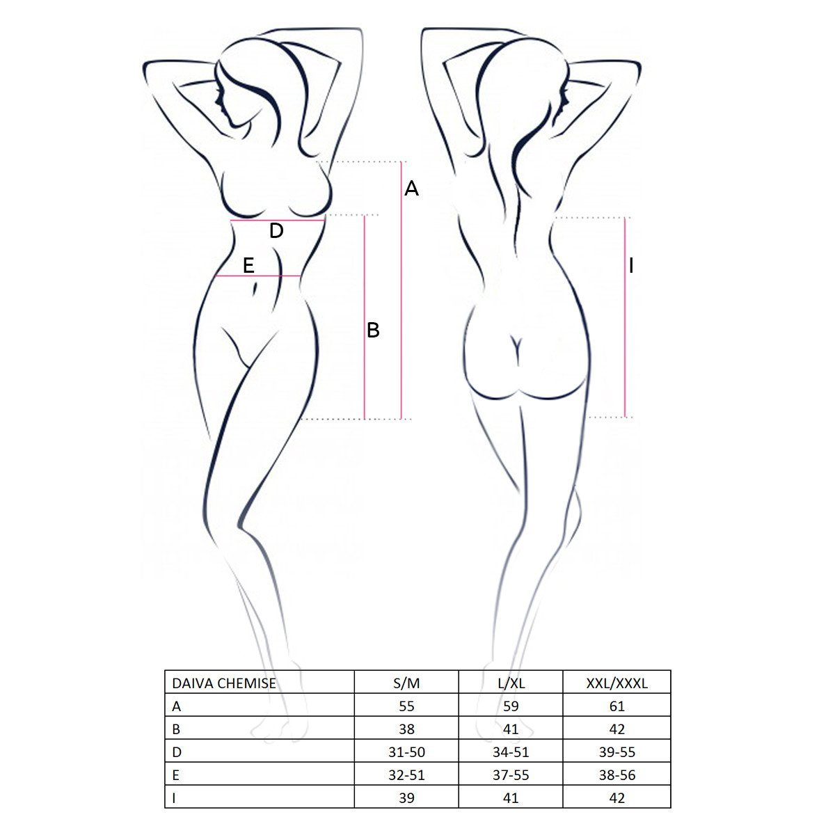 Avanua Negligé AV Daiva Chemise - (L/XL,S/M)