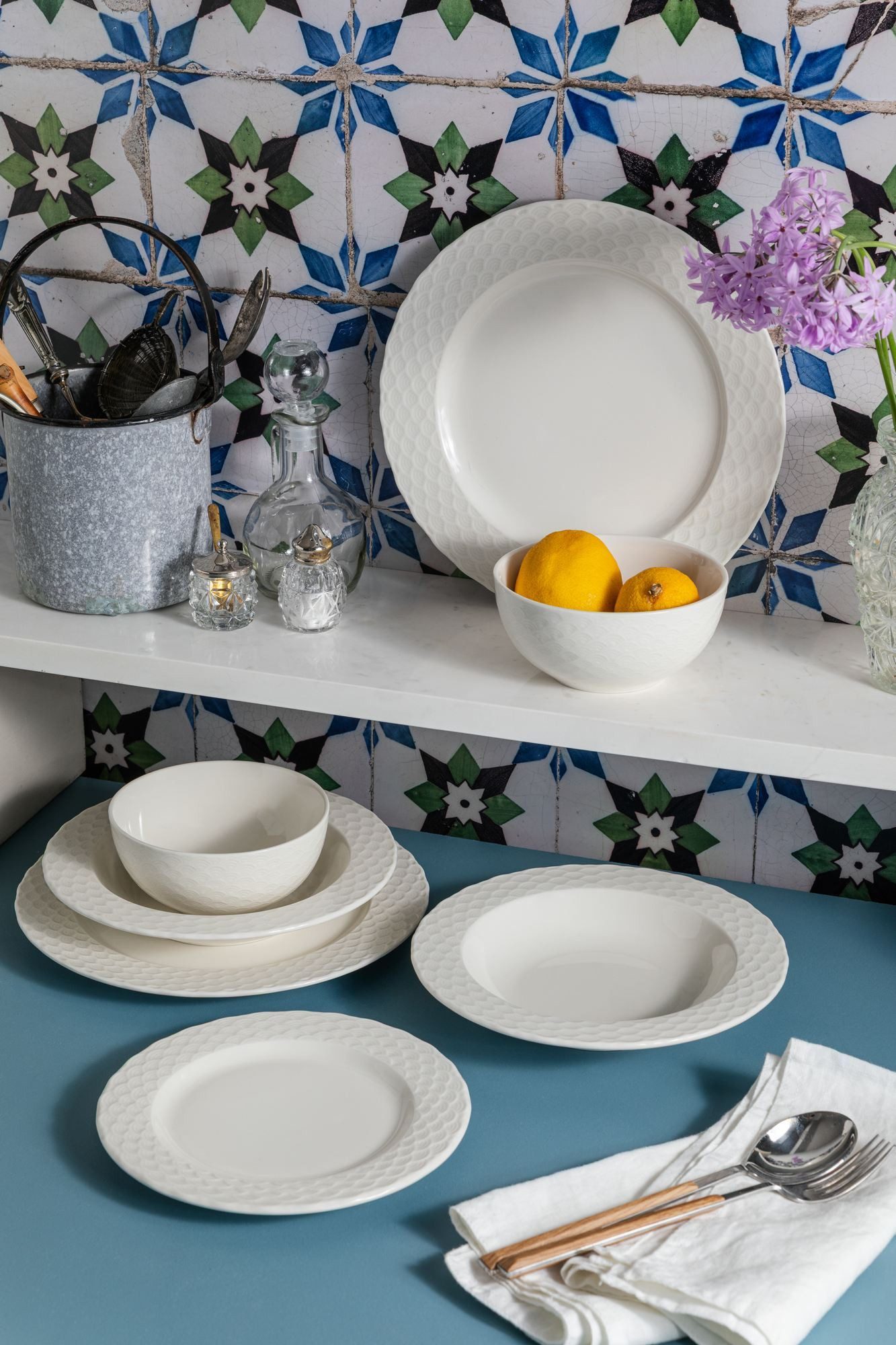 Hermia Concept Geschirr-Set Costa (24-tlg), 6 Personen, Porzellan, 24-teiliges Set – Bild 4 von 5