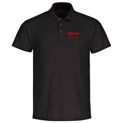 multifanshop Poloshirt Köln - Herzschlag - Polo