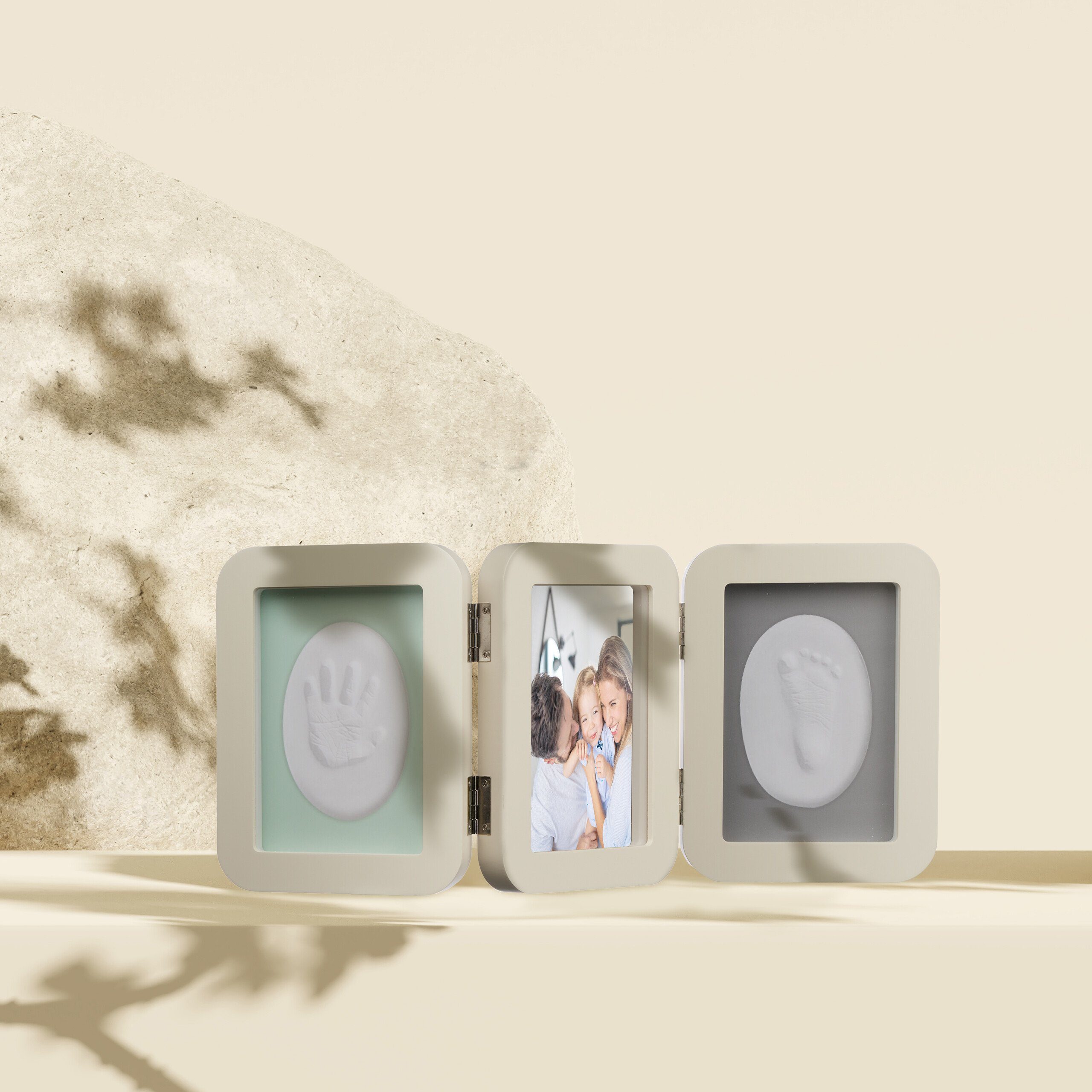 relaxdays Bilderrahmen Baby Gipsabdruck Set mit günstig online kaufen
