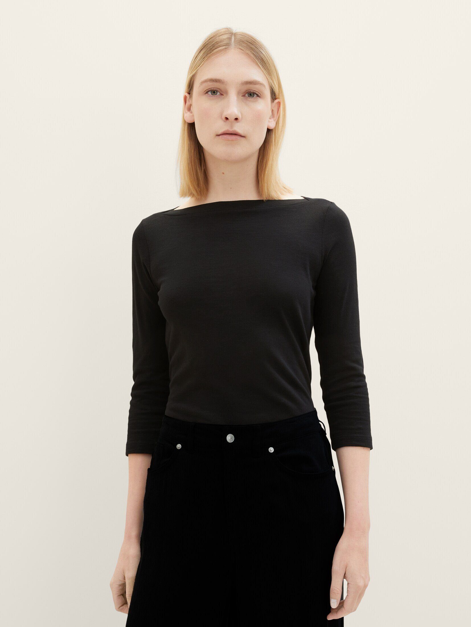 TOM TAILOR 3/4-Arm-Shirt mit kurzer Ärmellänge günstig online kaufen