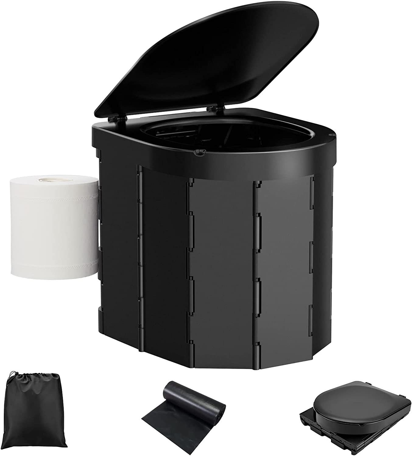 XDeer Campingtoilette Campingtoilette, Tragbare Toilette,Outdoor Camping Toiletten, (set), mit Urinal mit Deckel, Mobile Faltbare Campingklo für Camping