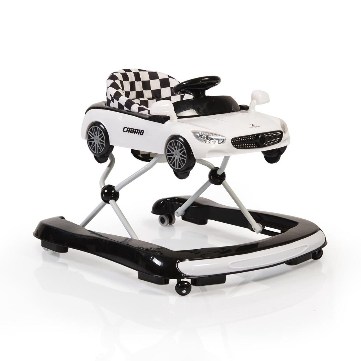 Cangaroo Lauflernhilfe Cabrio 2 in 1, Licht, Silikon, Auto-Design, Armaturenbrett, Silikon-Stopper
