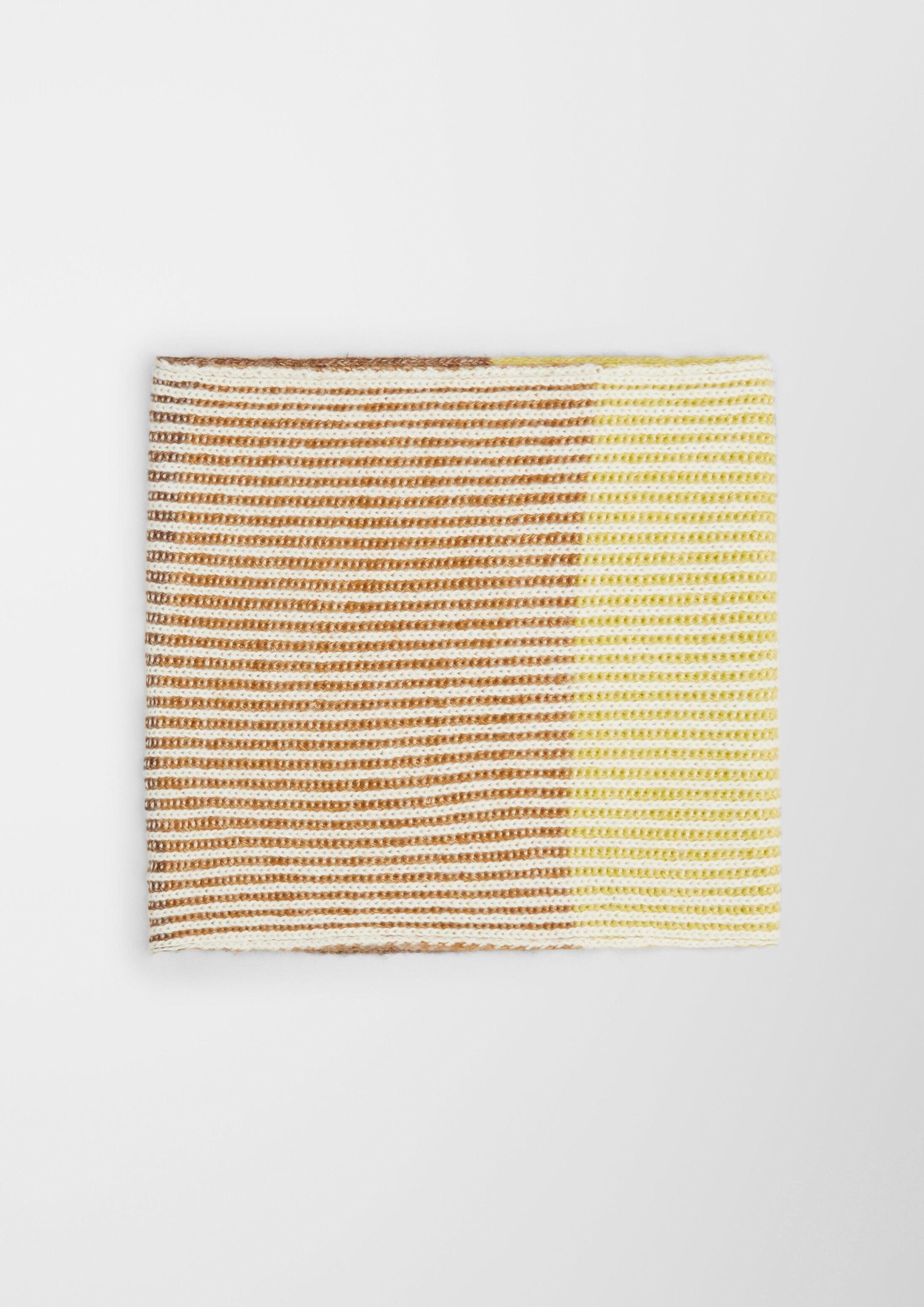 s.Oliver Loop Snood, Loop-Schal aus Baumwollmix mit Wolle