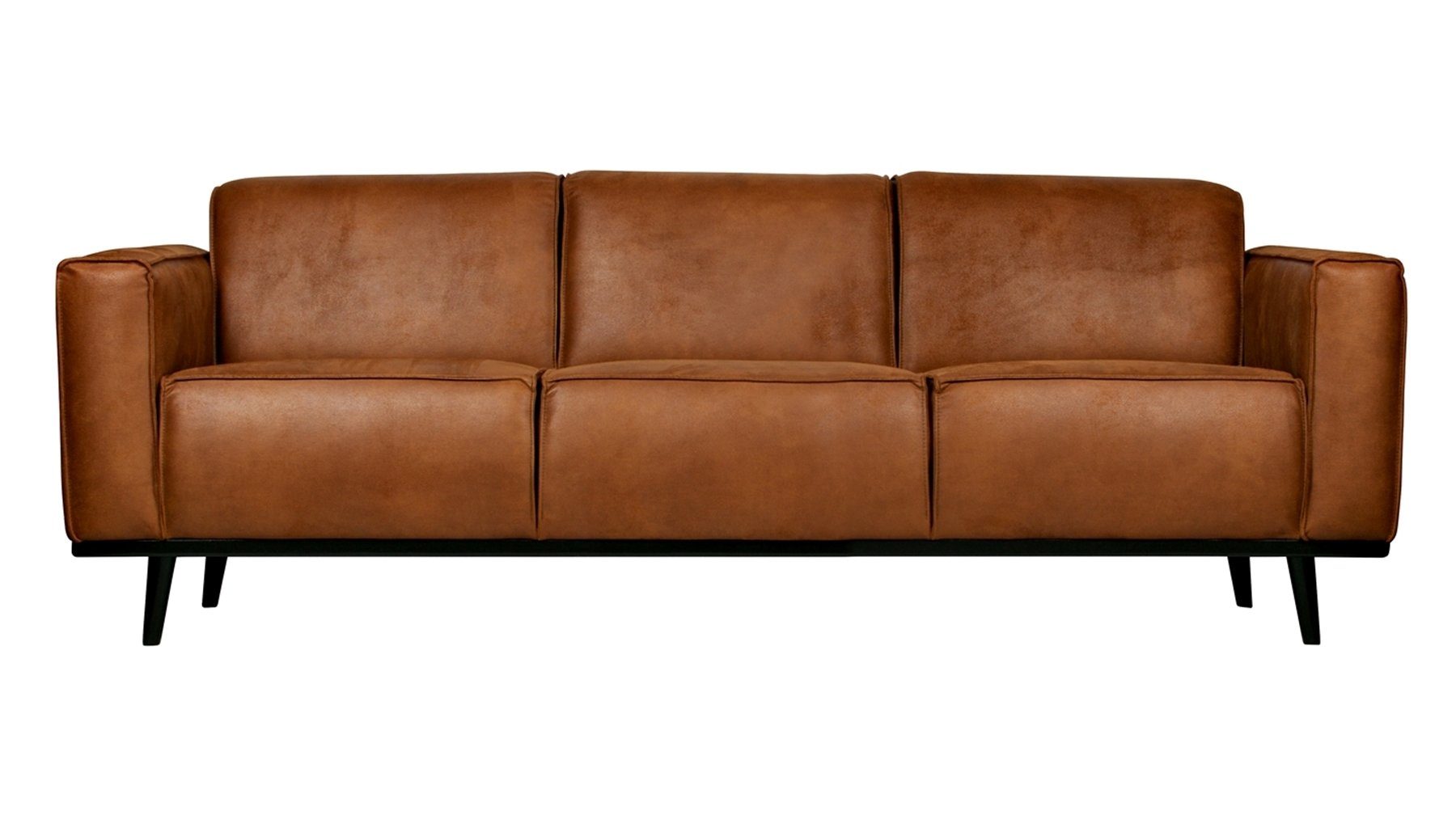 Sofa Sofa Statement - BePureHome Cognac, 3-Sitzer freistellbar Leder