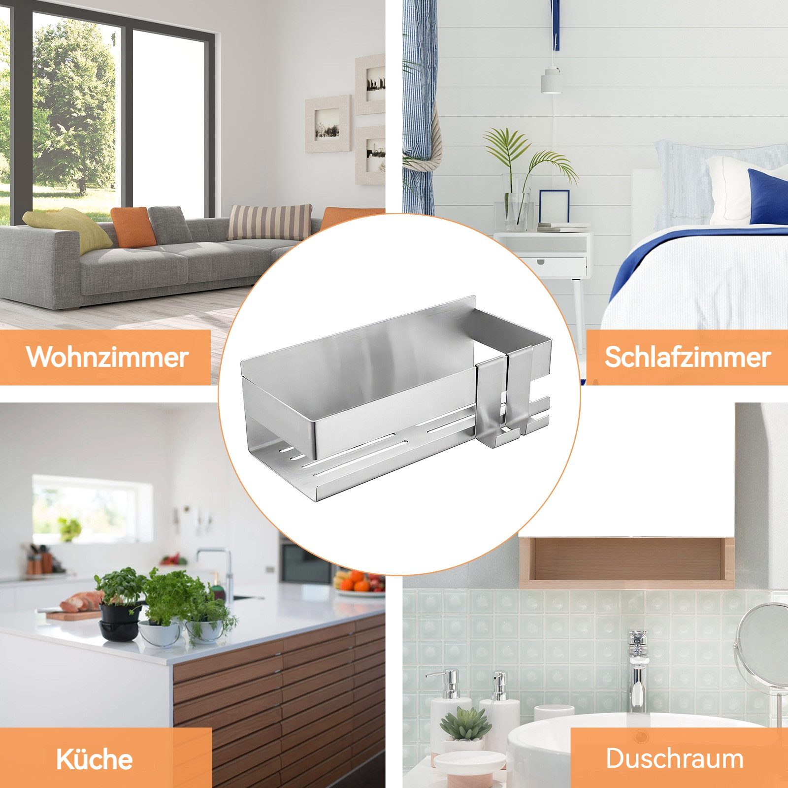 BlingBin Duschregal Duschablage Ohne Bohren mit günstig online kaufen