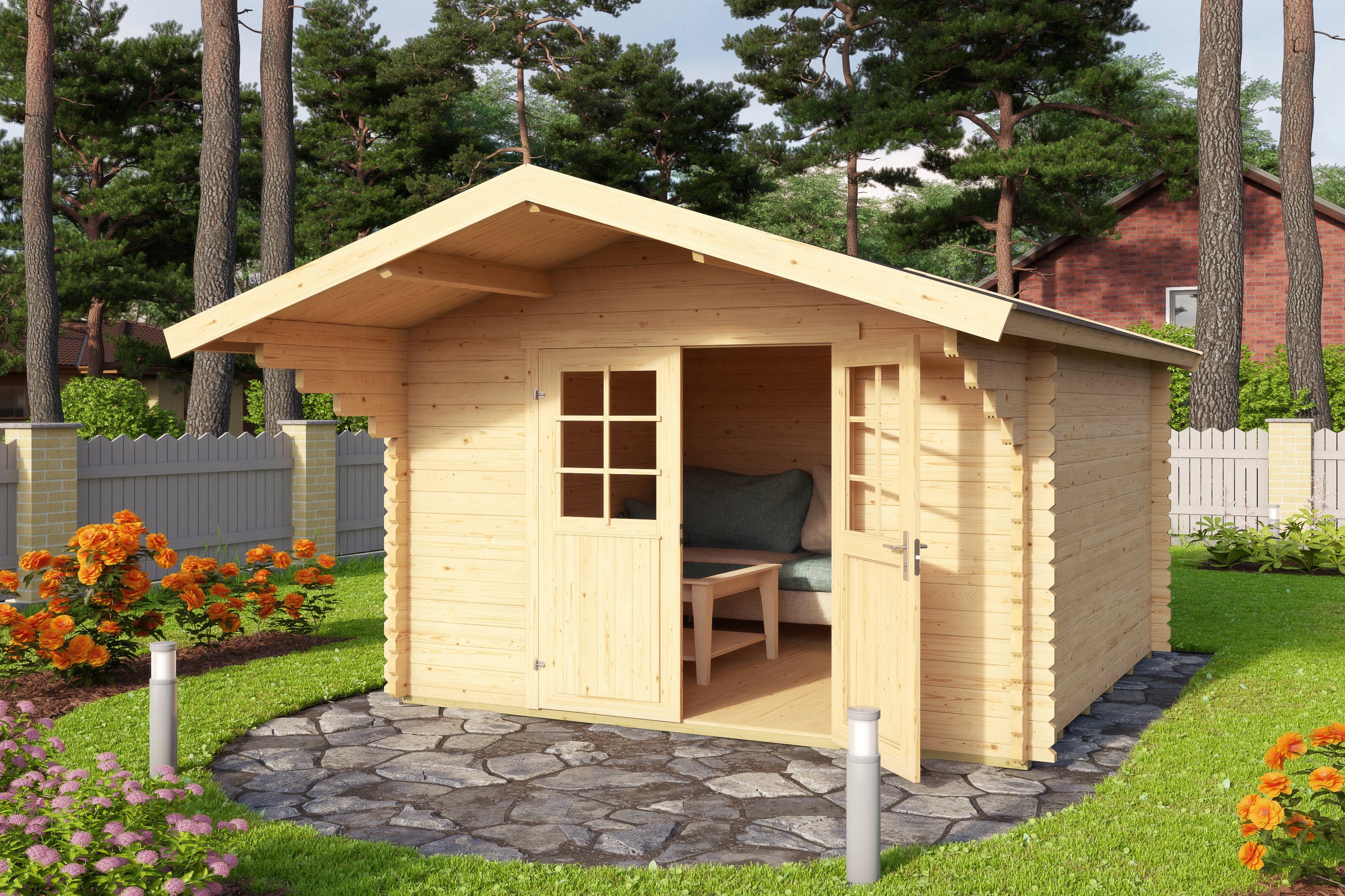 Nordic Holz Gartenhaus »Viljandi 483«, BxT 320x445 cm online kaufen OTTO