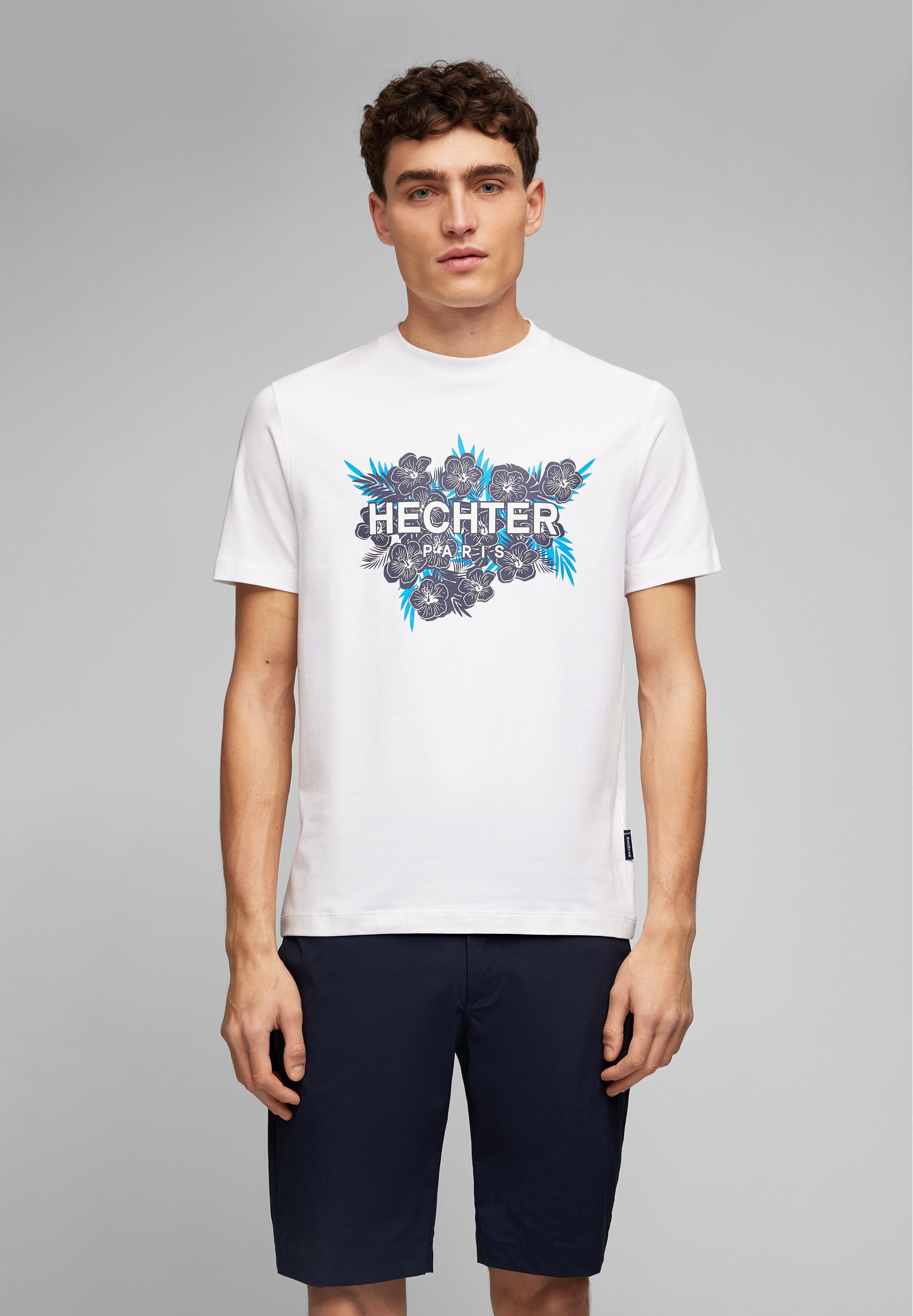 HECHTER PARIS Print-Shirt (1-tlg) aus Baumwoll-Mix
