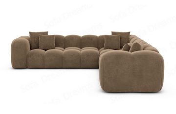 Sofa Dreams Ecksofa Design Stoff Samtstoff Couch Formentera L Form Stoffsofa, Loungesofa
