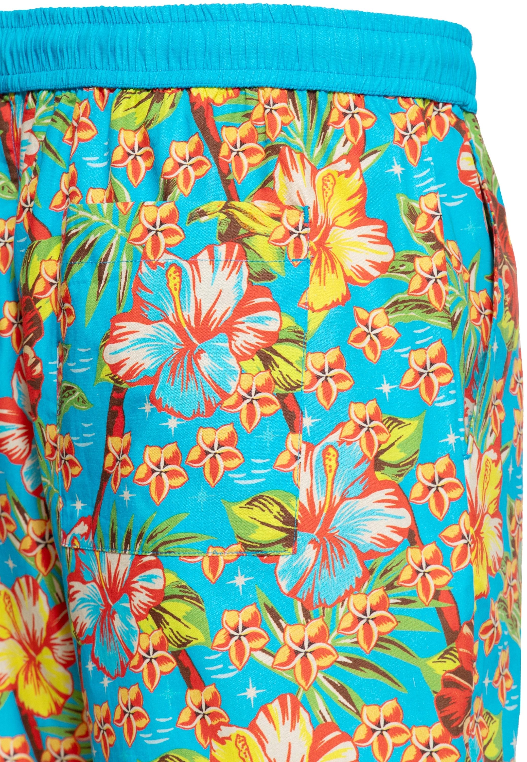 KingKerosin Sweatshorts Hawaii mit Alloverprint
