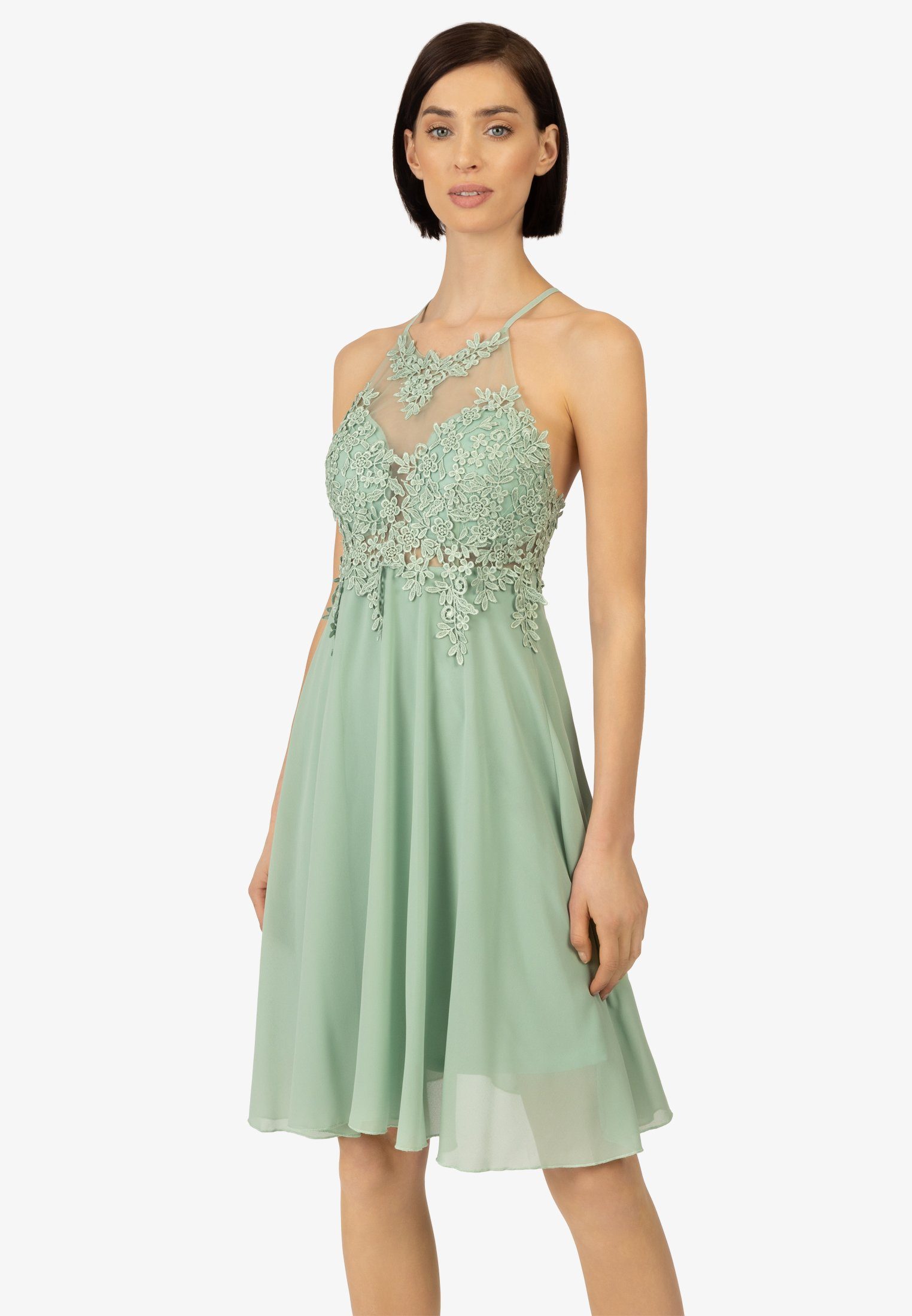 green Spitze Kraimod ligth aus Chiffon und Cocktailkleid