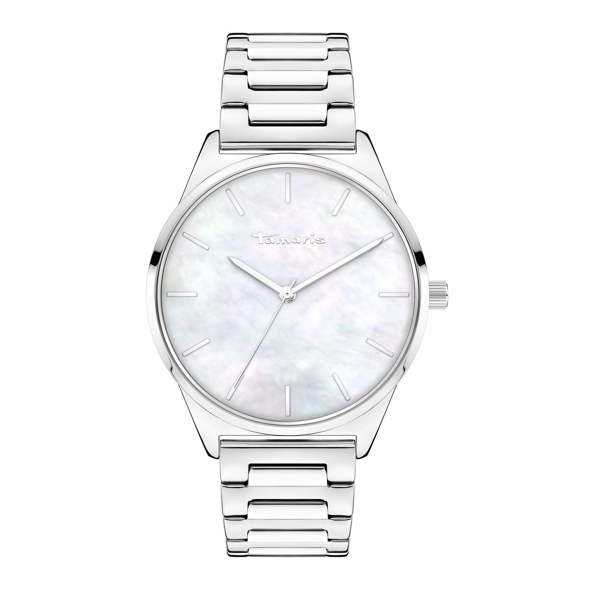 Tamaris Quarzuhr Basic Elegance TT-0175-MQ, Armbanduhr, Damenuhr, Edelstahlarmband, analog