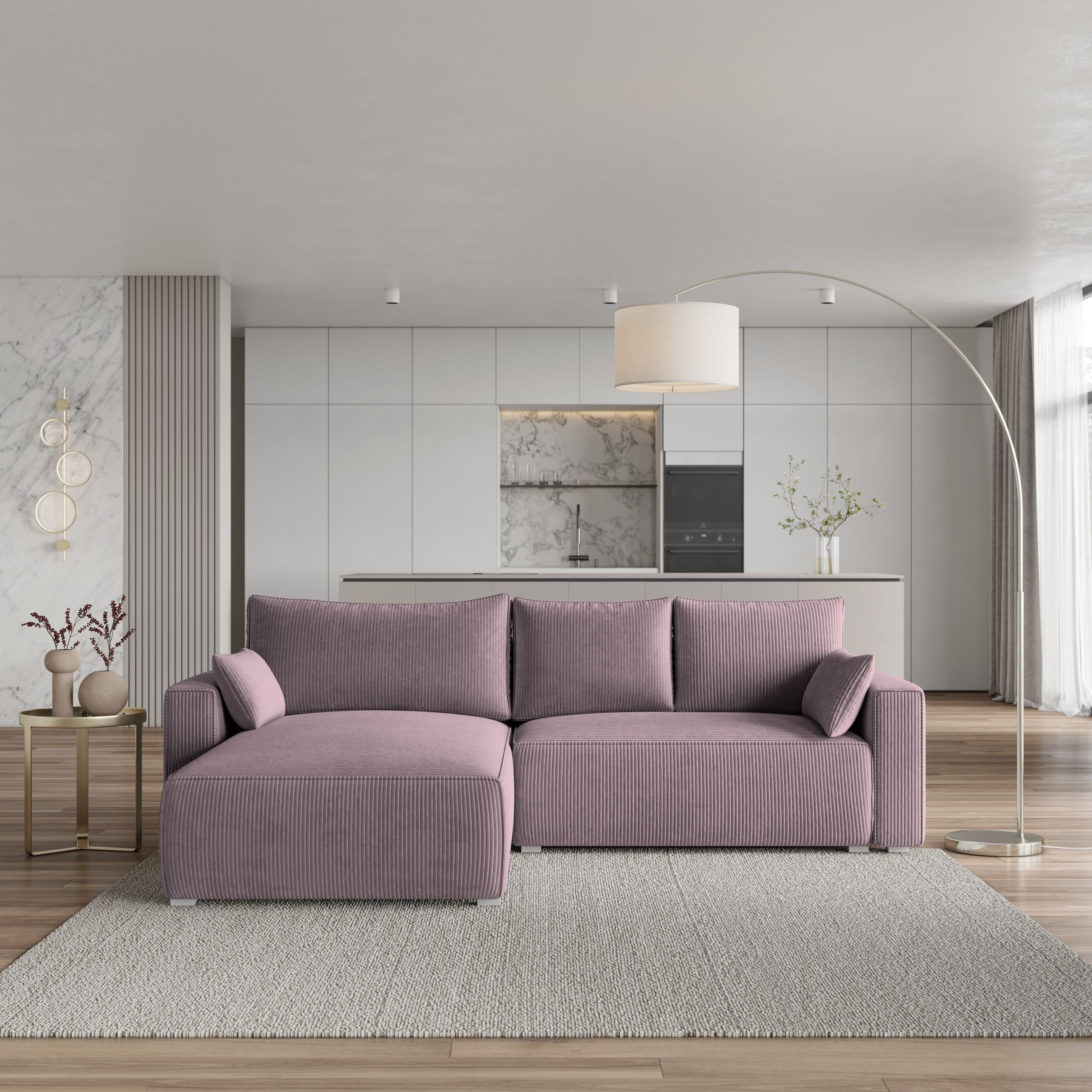 Masseno Ecksofa FORIL mit Schlaffunktion L-Form, günstig online kaufen