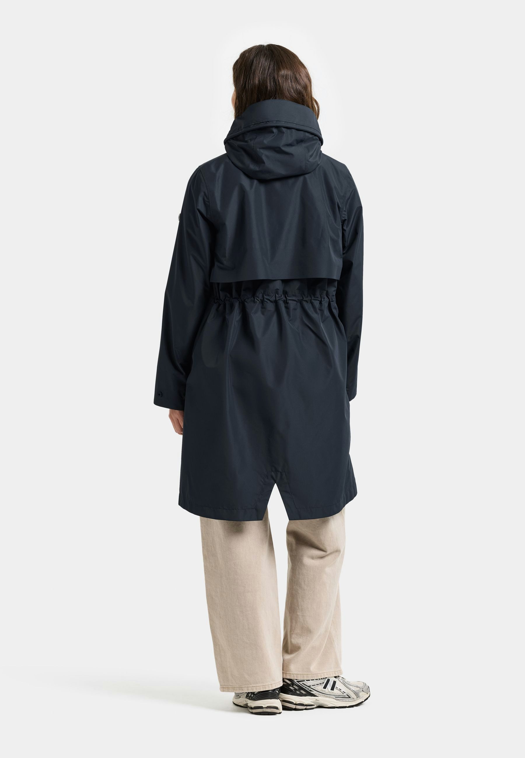 Didriksons Parka Damen Übergangsjacke Mantel Wasserdicht ELINA mit Kapuze mit Taschen – Bild 4 von 5