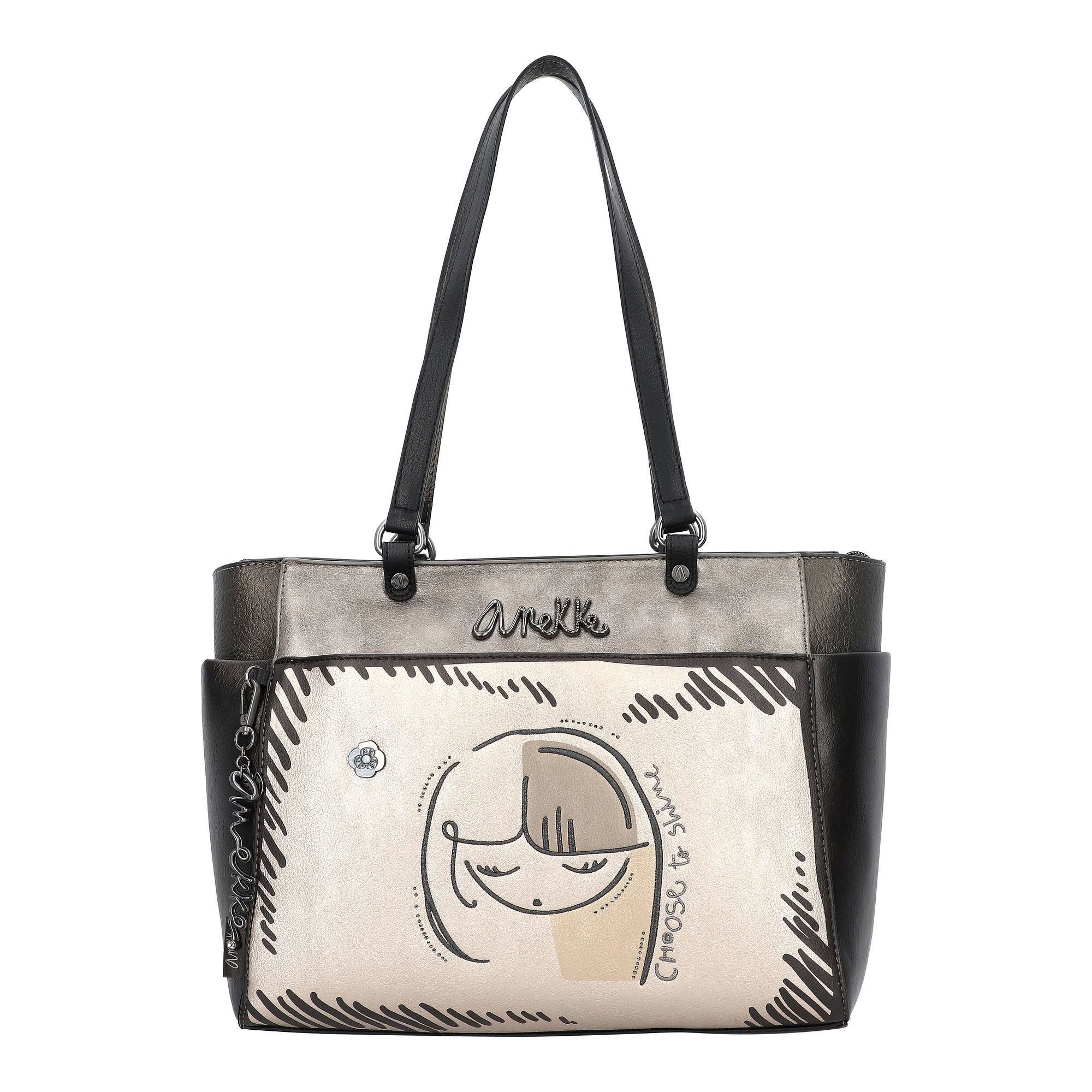 Anekke Schultertasche Natur Koko, Polyurethan