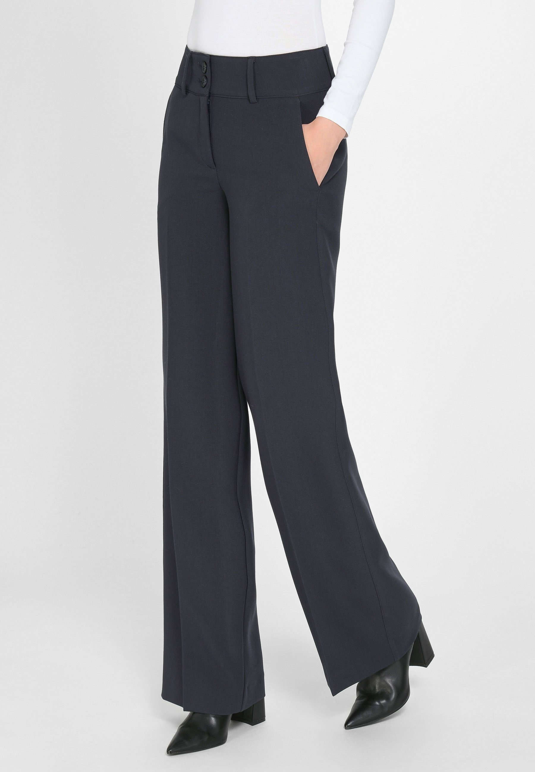 Fadenmeister Berlin Bügelfaltenhose Trousers navy