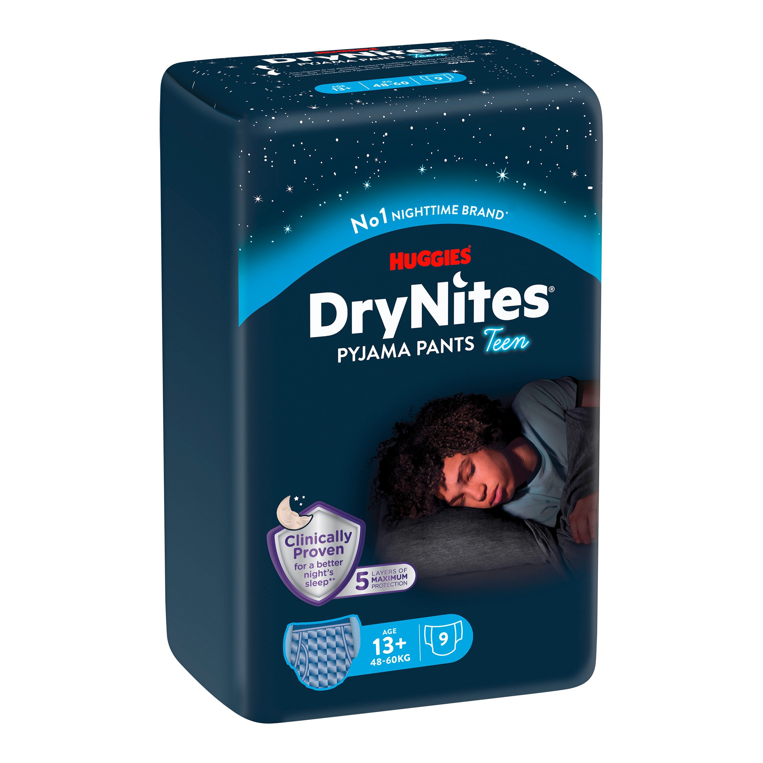 HUGGIES Windeln Nachtwindeln Jungen ab 13 bis ca. 17 Jahre, 27 St.