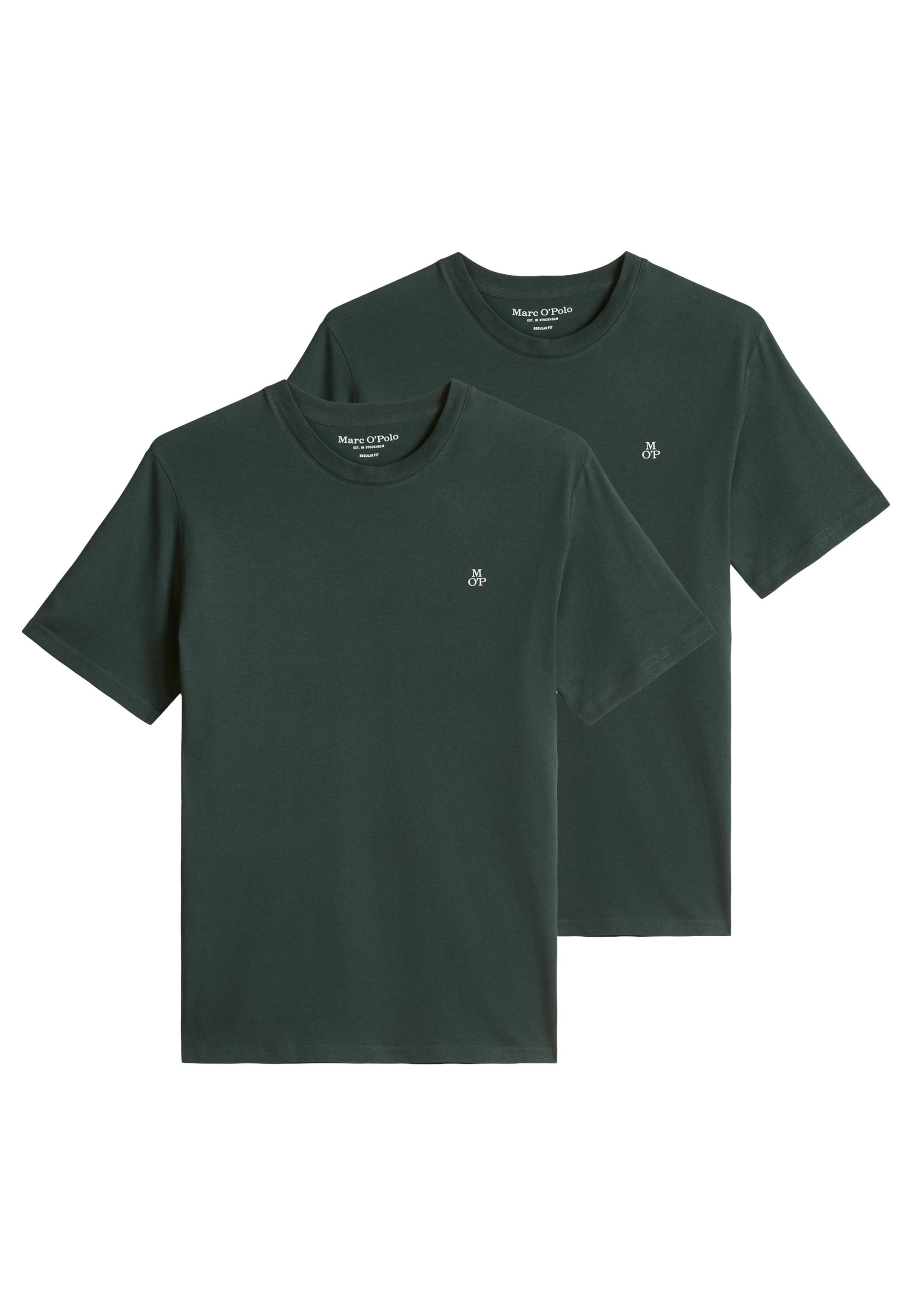 Marc O'Polo T-Shirt 2er Pack Kjer (Spar-Set, 2-tlg) T-Shirt - Baumwolle - Atmungsaktiv - Weiche Baumwolle