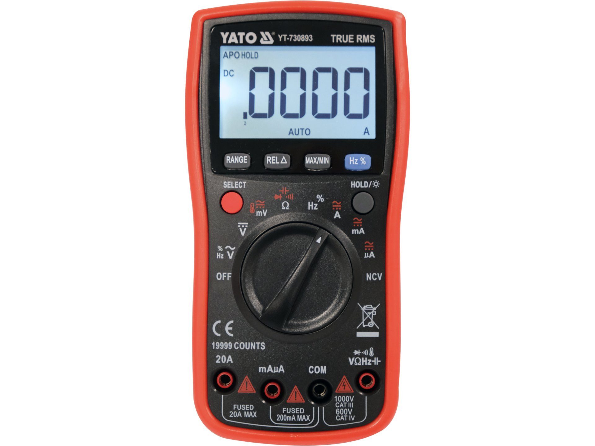Yato Multimeter Compteur numérique RMS vrai LCD 19999, (TRUE‑RMS Digitalmultimeter Auto‑Range LCD 19999, TRUE‑RMS Digitalmultimeter Auto‑Range LCD 19999)