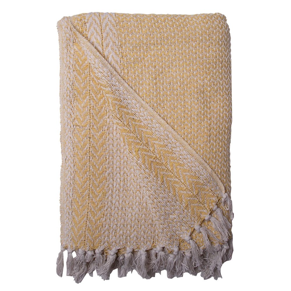 Wohndecke Decke Überwurf Agatha 100% Baumwolle 130x180 cm Skandinavisch, AU Maison, 100% recycelte Baumwolle