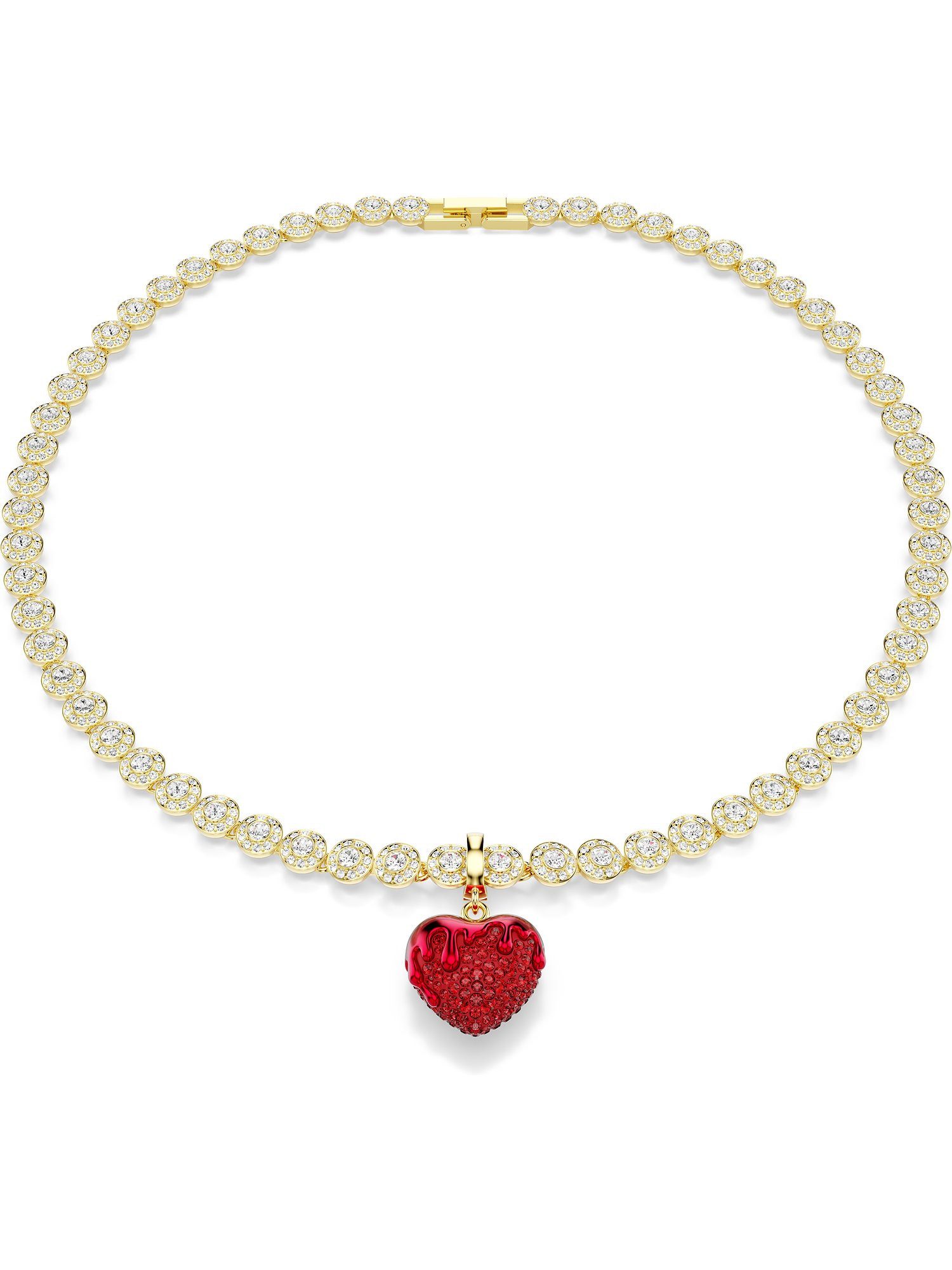 Swarovski Kettenanhänger Swarovski Damen-Charm Metall Swarovski-Kristall
