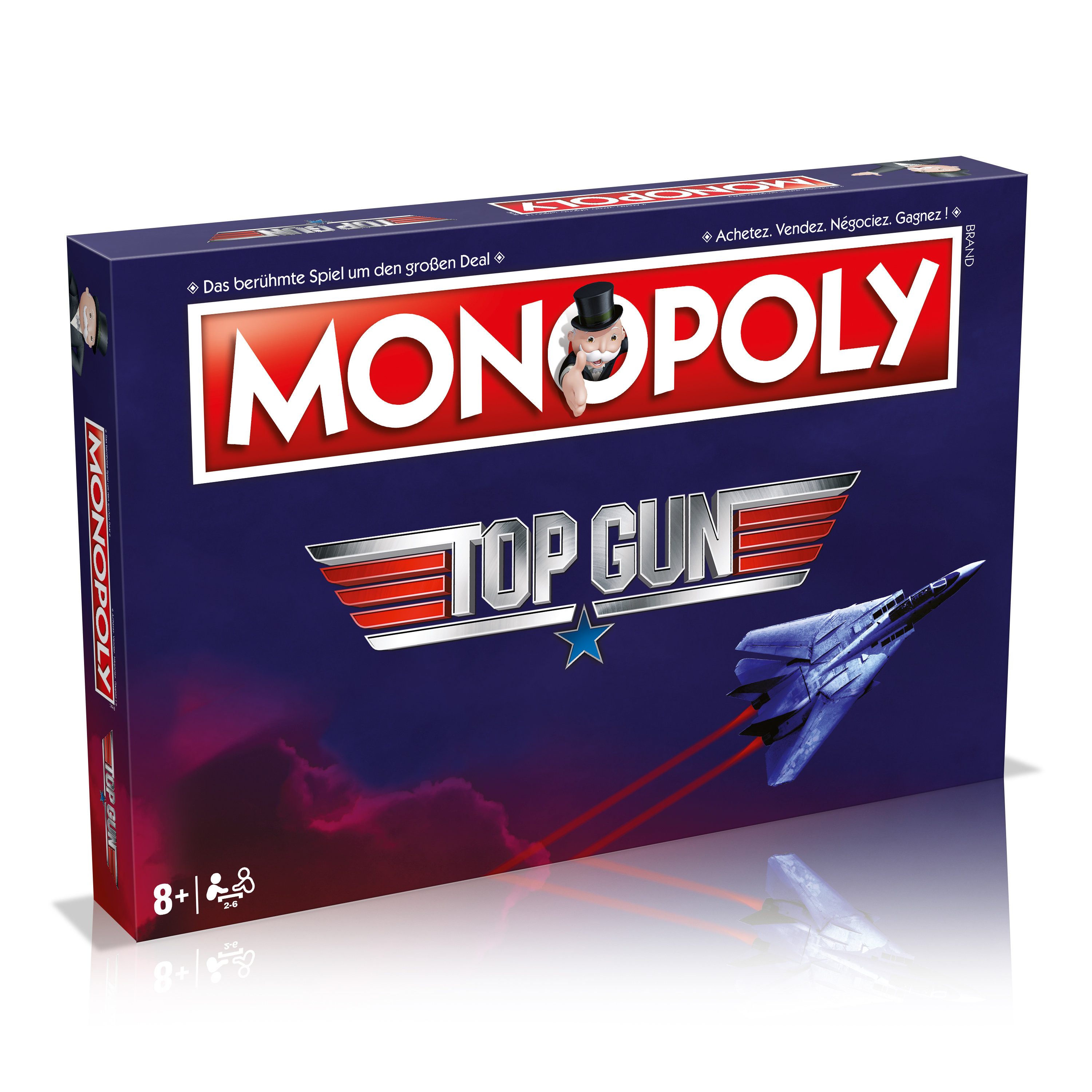 Winning Moves Spiel Monopoly Top Gun Deutsch/Französisch, Brettspiel