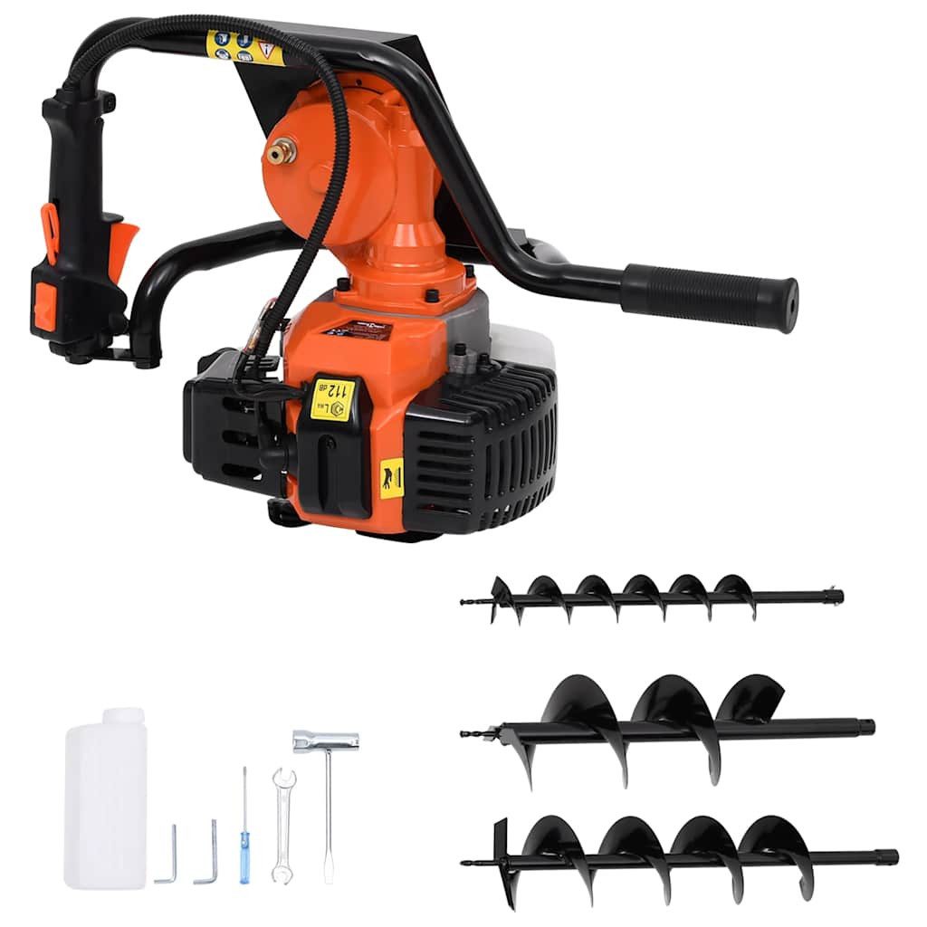 vidaXL Erdbohrer Erdbohrer Orange