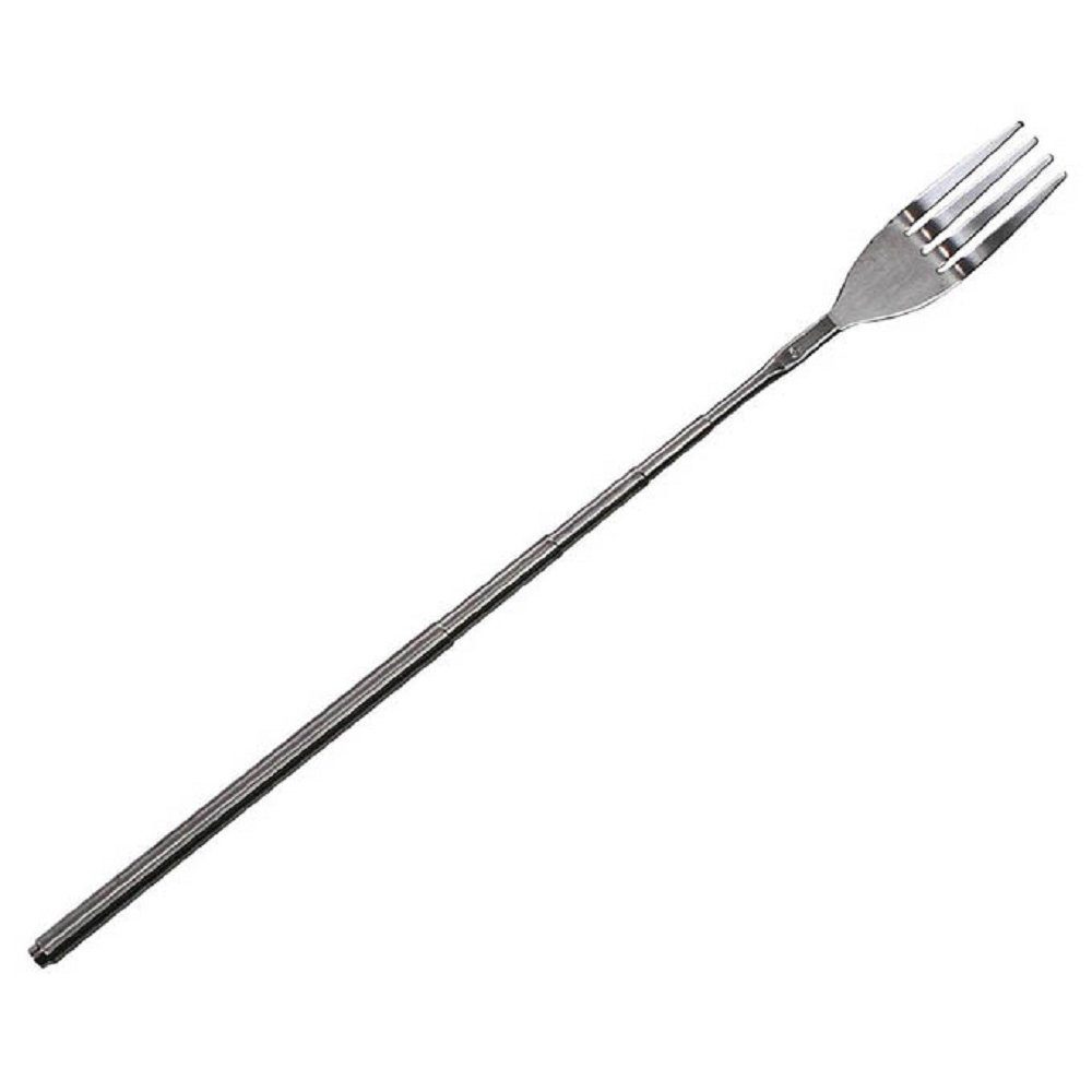 FoxOutdoor Tafelgabel Gabel, Teleskop, Edelstahl (1 Stück), Teleskop