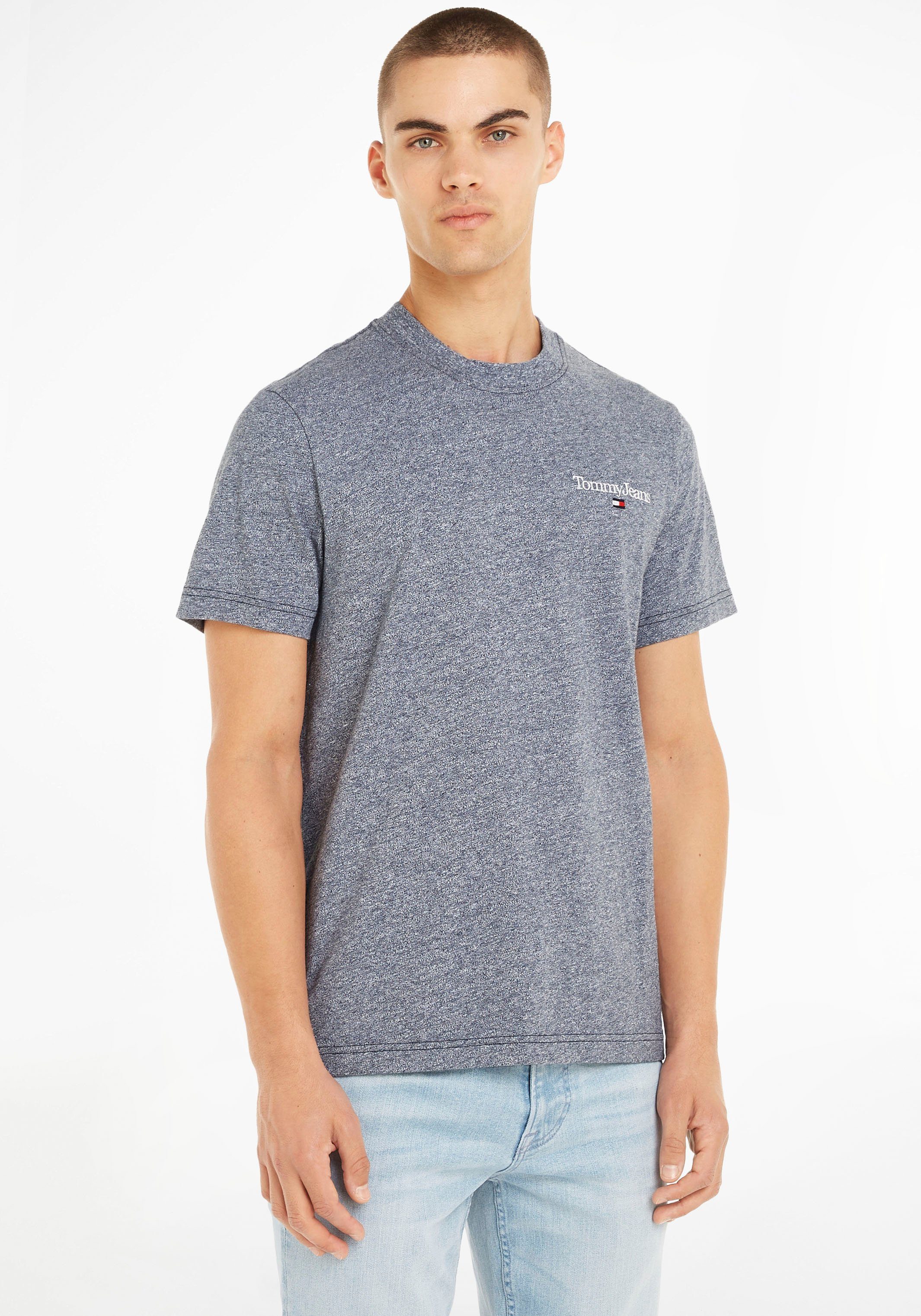 Tommy Jeans T-Shirt TJM REG HEATHERED SLUB TEE mit Rundhalsausschnitt