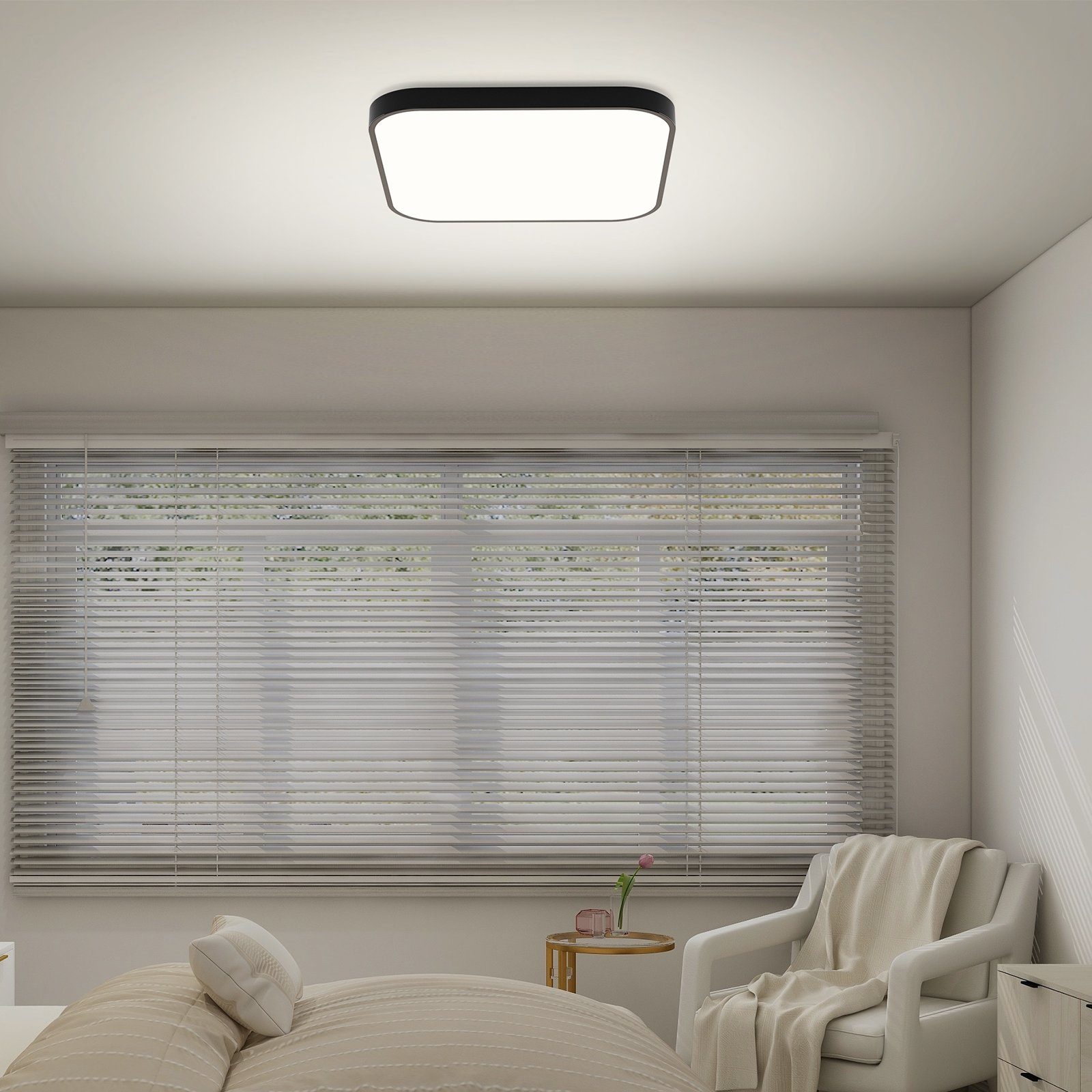 Nettlife LED Panel Deckenleuchte Badezimmer Quadrat günstig online kaufen