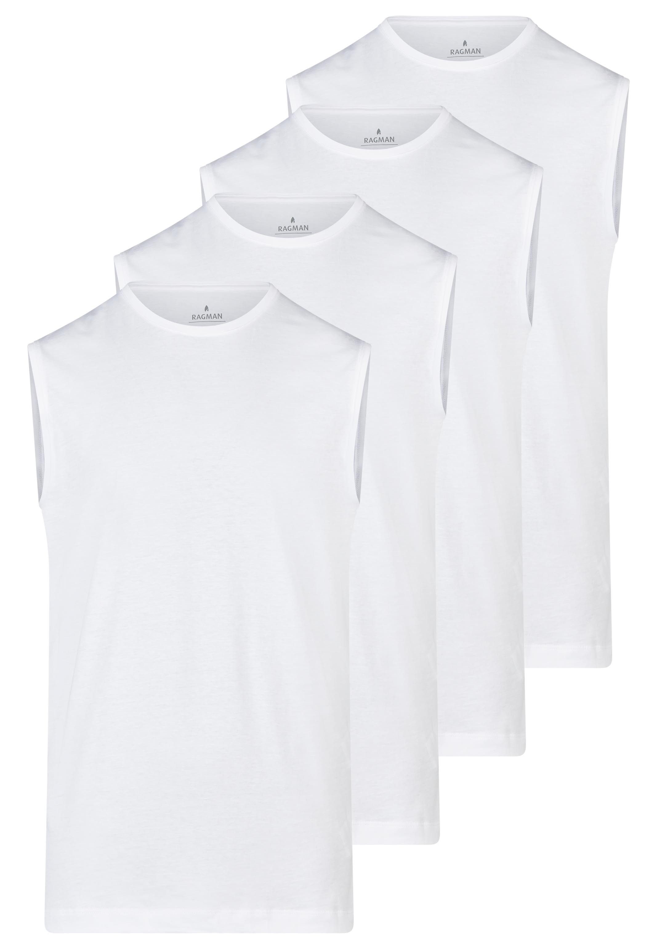RAGMAN Unterhemd 4er Pack Basic (Spar-Set, 4-St) Unterhemd / Tanktop - Baum günstig online kaufen