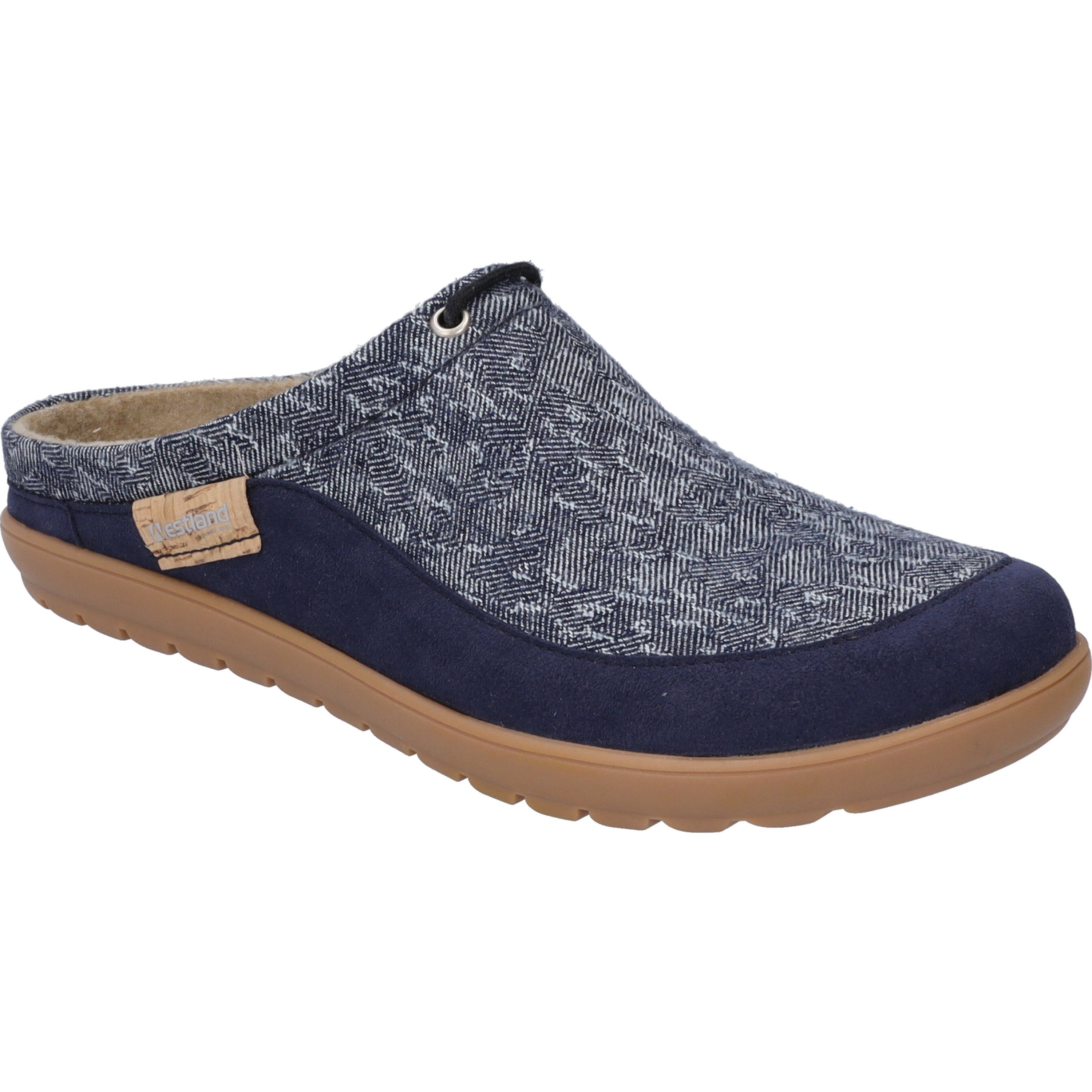 Westland Clermont 02, blau Hausschuh