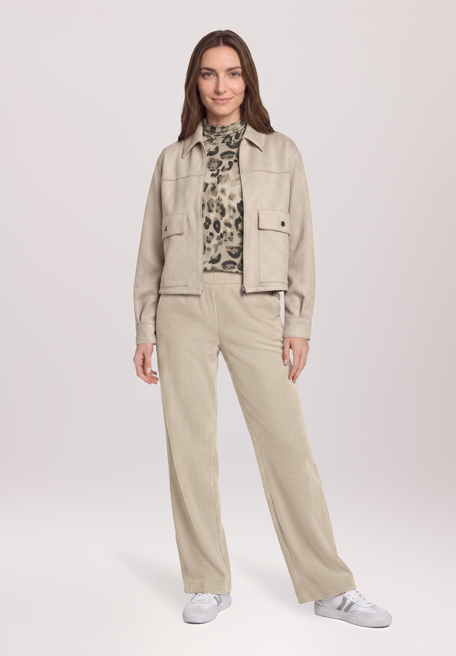 Betty Barclay Kurzarmshirt Damen mit Stehkragen (1-tlg)